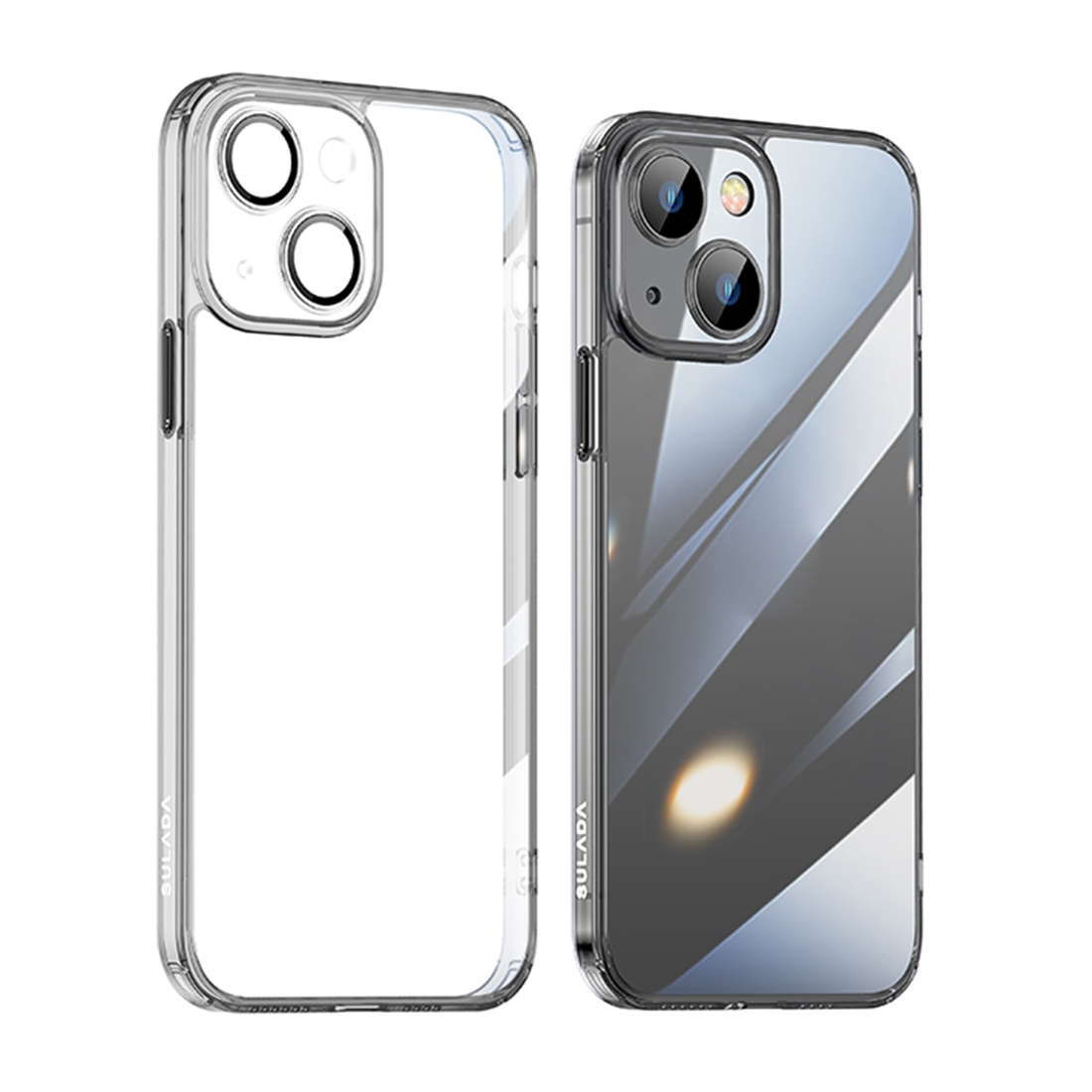 For iPhone 14 Plus SULADA Crystal Steel Series TPU Transparent Phone Case(Black) For iPhone 14 Plus SULADA Crystal Steel Series TPU Transparent Phone Case(Black)
