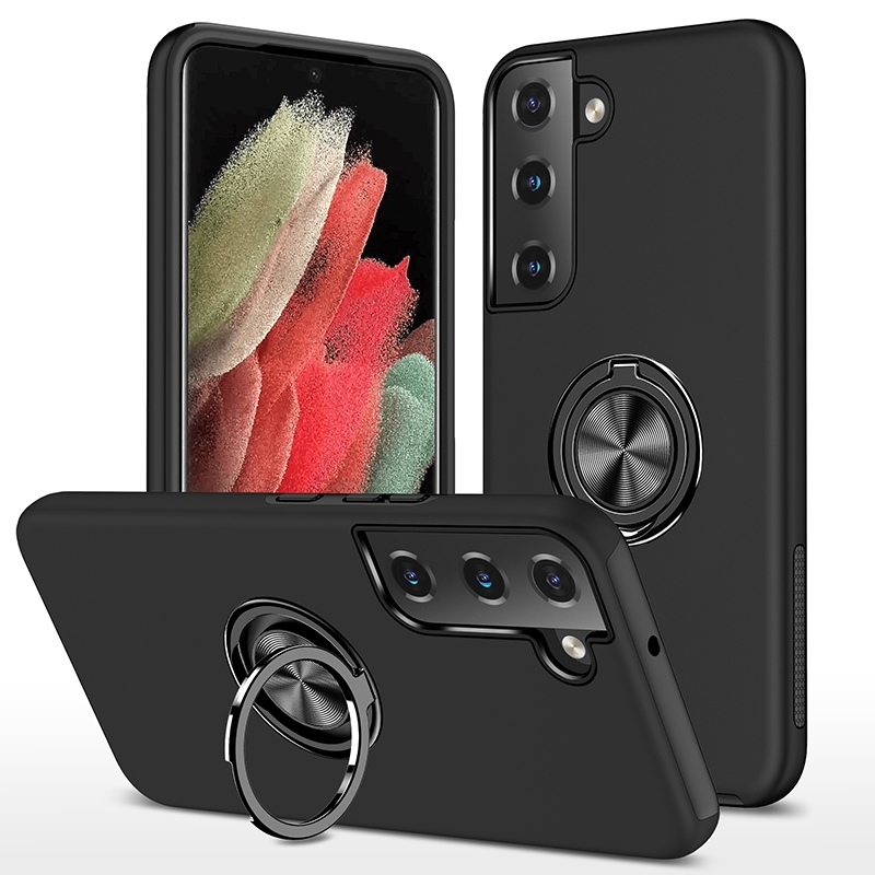 For Samsung Galaxy S23+ 5G PC + TPU Magnetic Phone Case with Invisible Ring Holder(Black) For Samsung Galaxy S23+ 5G PC + TPU Magnetic Phone Case with Invisible Ring Holder(Black)