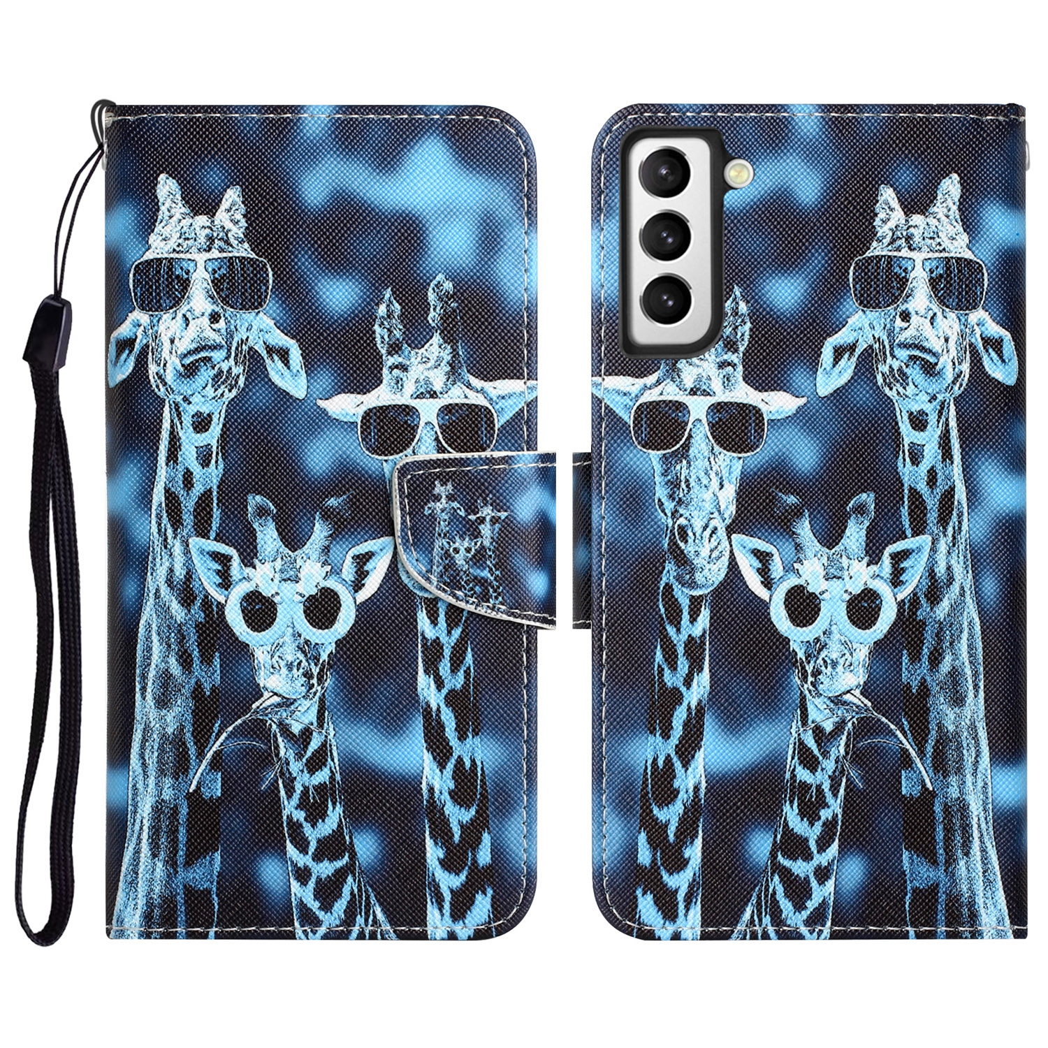 For Samsung Galaxy S23+ 5G Colored Drawing Leather Phone Case(Giraffes) For Samsung Galaxy S23+ 5G Colored Drawing Leather Phone Case(Giraffes)