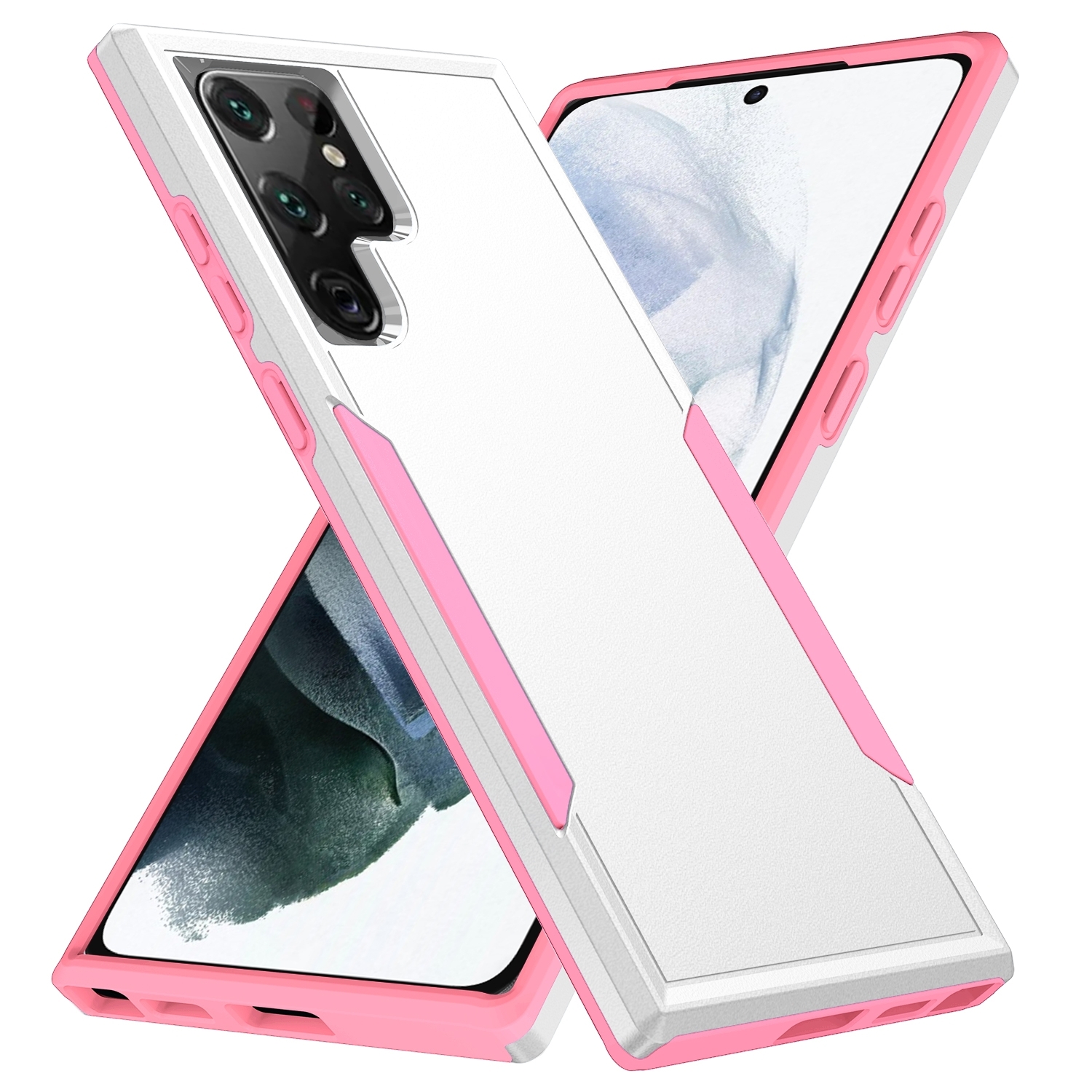 For Samsung Galaxy S23 Ultra 5G Pioneer Armor PC + TPU Phone Case(White) For Samsung Galaxy S23 Ultra 5G Pioneer Armor PC + TPU Phone Case(White)
