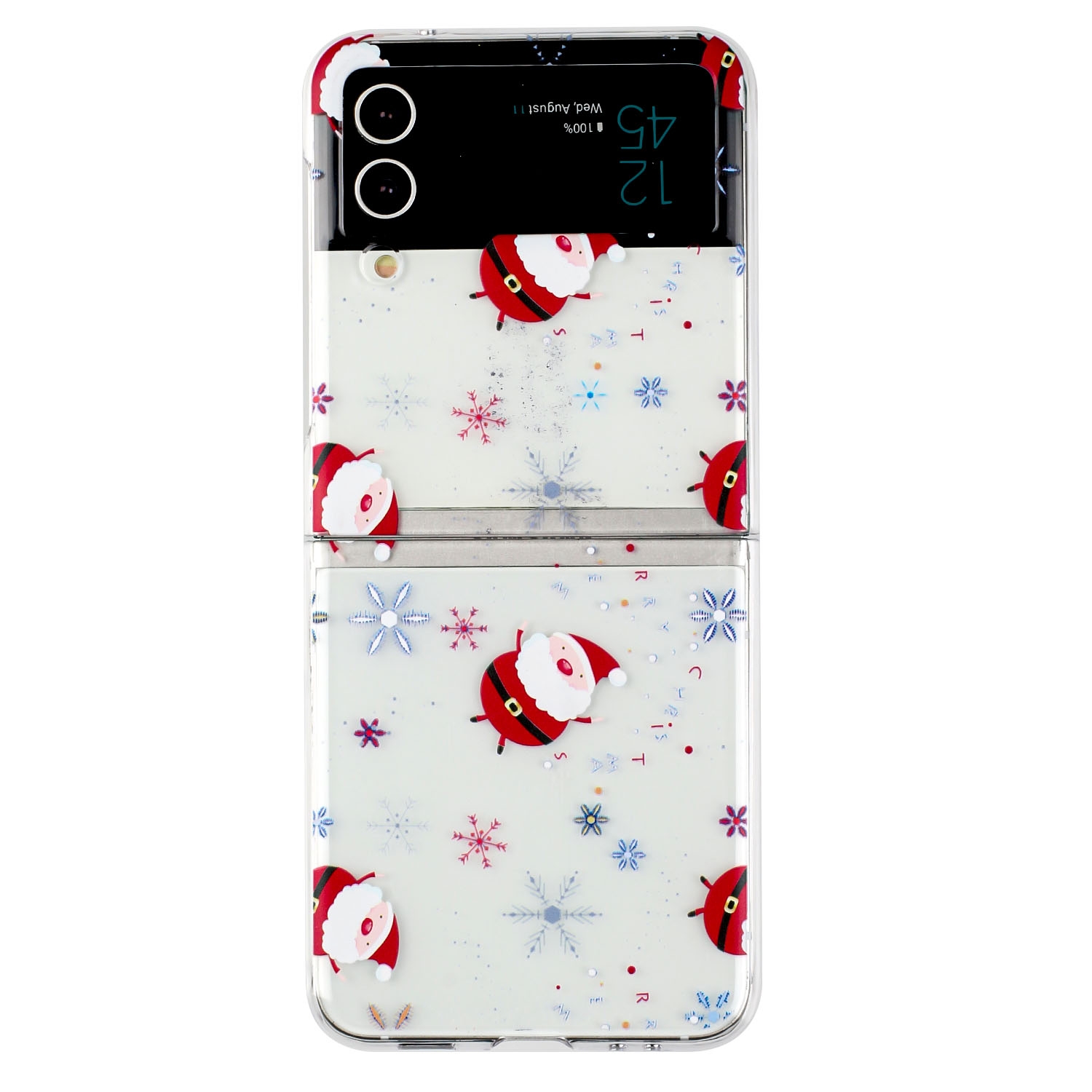 For Samsung Galaxy Z Flip 4 5G Foldable Christmas Colored Painting PC Phone Case(Snowflake Santa) For Samsung Galaxy Z Flip 4 5G Foldable Christmas Colored Painting PC Phone Case(Snowflake Santa)