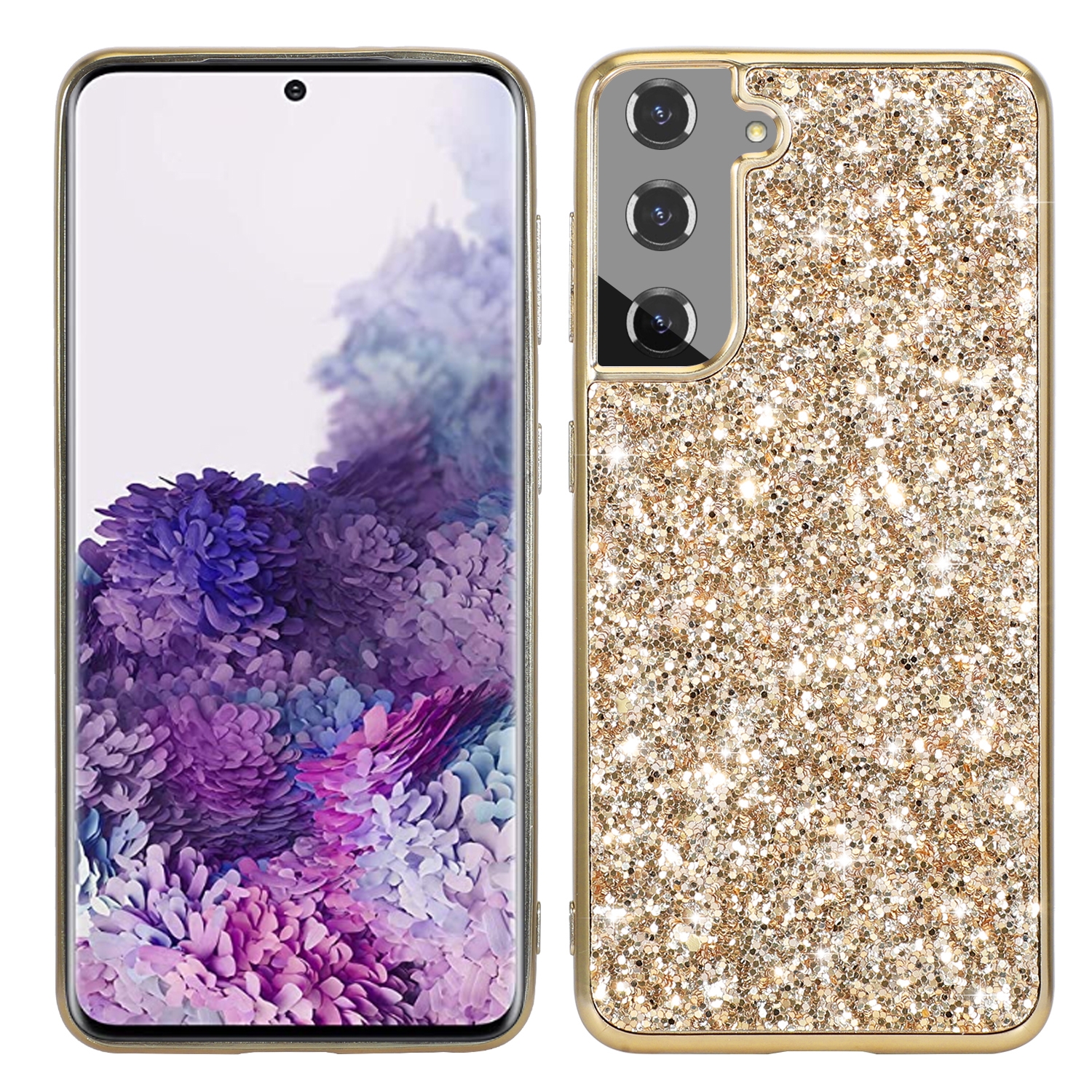 For Samsung Galaxy S23+ 5G Glitter Powder Shockproof TPU Phone Case(Gold) For Samsung Galaxy S23+ 5G Glitter Powder Shockproof TPU Phone Case(Gold)