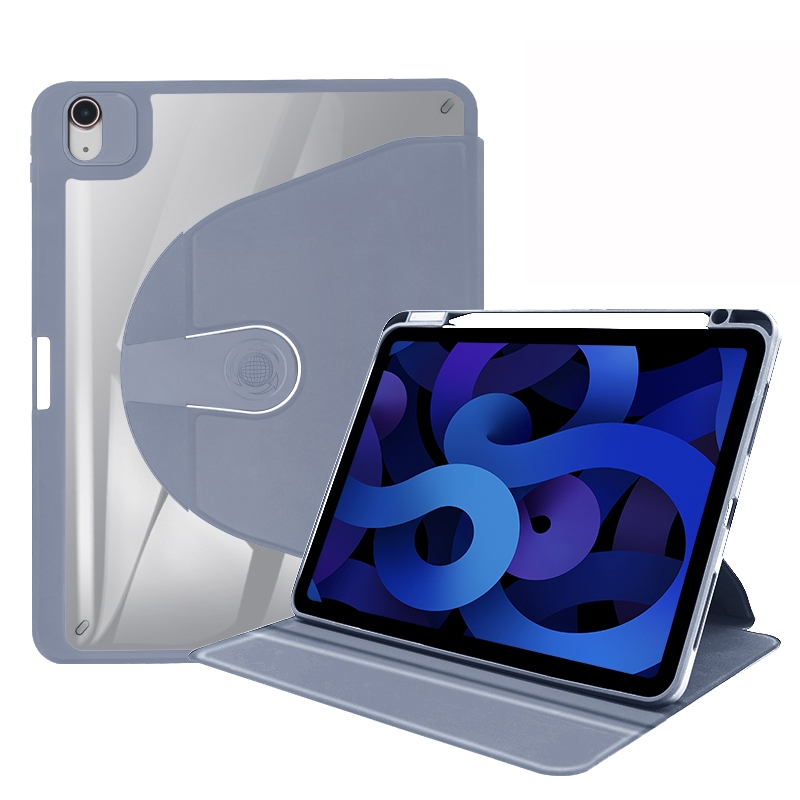 For iPad Air 2019 / iPad Pro 10.5 Acrylic 360 Degree Rotation Holder Tablet Leather Case(Purple) For iPad Air 2019 / iPad Pro 10.5 Acrylic 360 Degree Rotation Holder Tablet Leather Case(Purple)