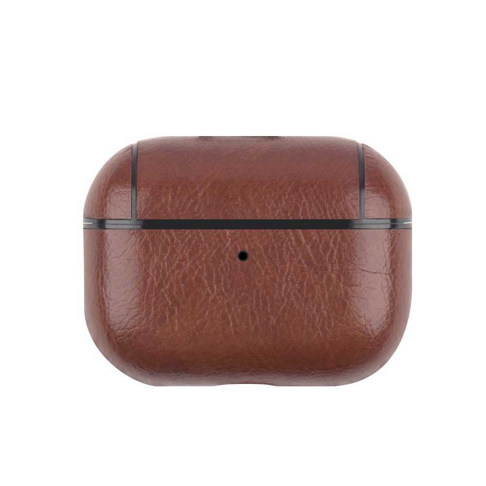 For AirPods Pro 2 Wireless Earphone Leather Shockproof Protective Case(Dark Brown) For AirPods Pro 2 Wireless Earphone Leather Shockproof Protective Case(Dark Brown)