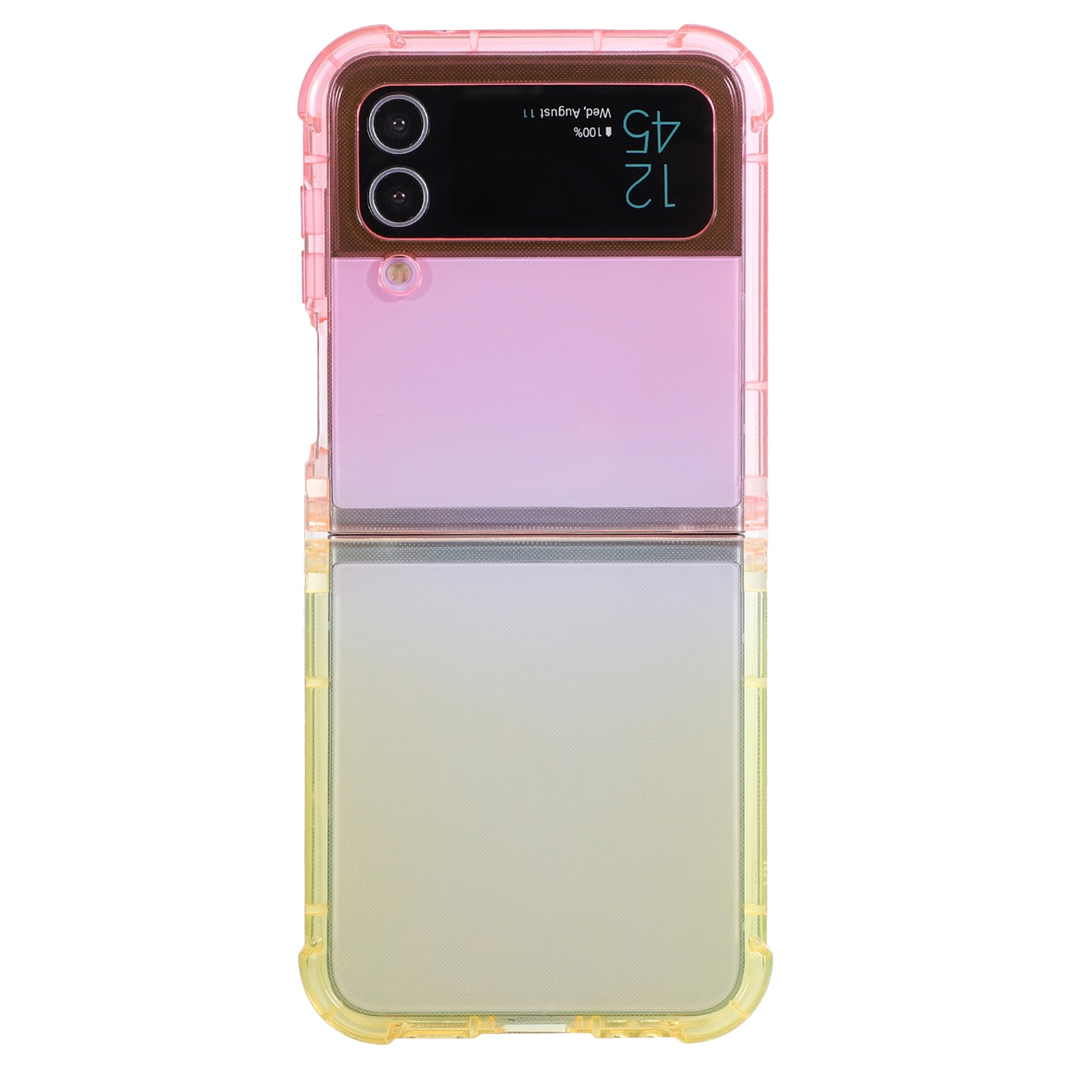 For Samsung Galaxy Z Flip4 5G Gradient Color Shockproof Phone Case(Gradient Pink Yellow) For Samsung Galaxy Z Flip4 5G Gradient Color Shockproof Phone Case(Gradient Pink Yellow)