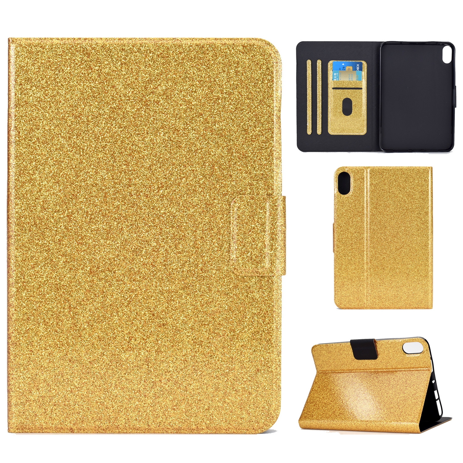 For iPad 10th Gen 10.9 2022 Varnish Glitter Powder Smart Leather Tablet Case(Yellow) For iPad 10th Gen 10.9 2022 Varnish Glitter Powder Smart Leather Tablet Case(Yellow)