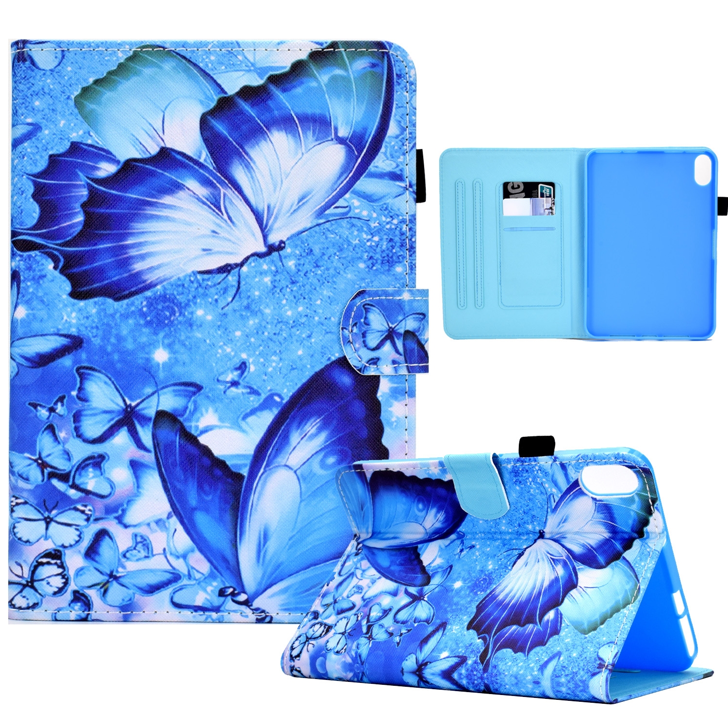 For iPad 10th Gen 10.9 2022 Colored Drawing Stitching Smart Leather Tablet Case(Butterflies) For iPad 10th Gen 10.9 2022 Colored Drawing Stitching Smart Leather Tablet Case(Butterflies)