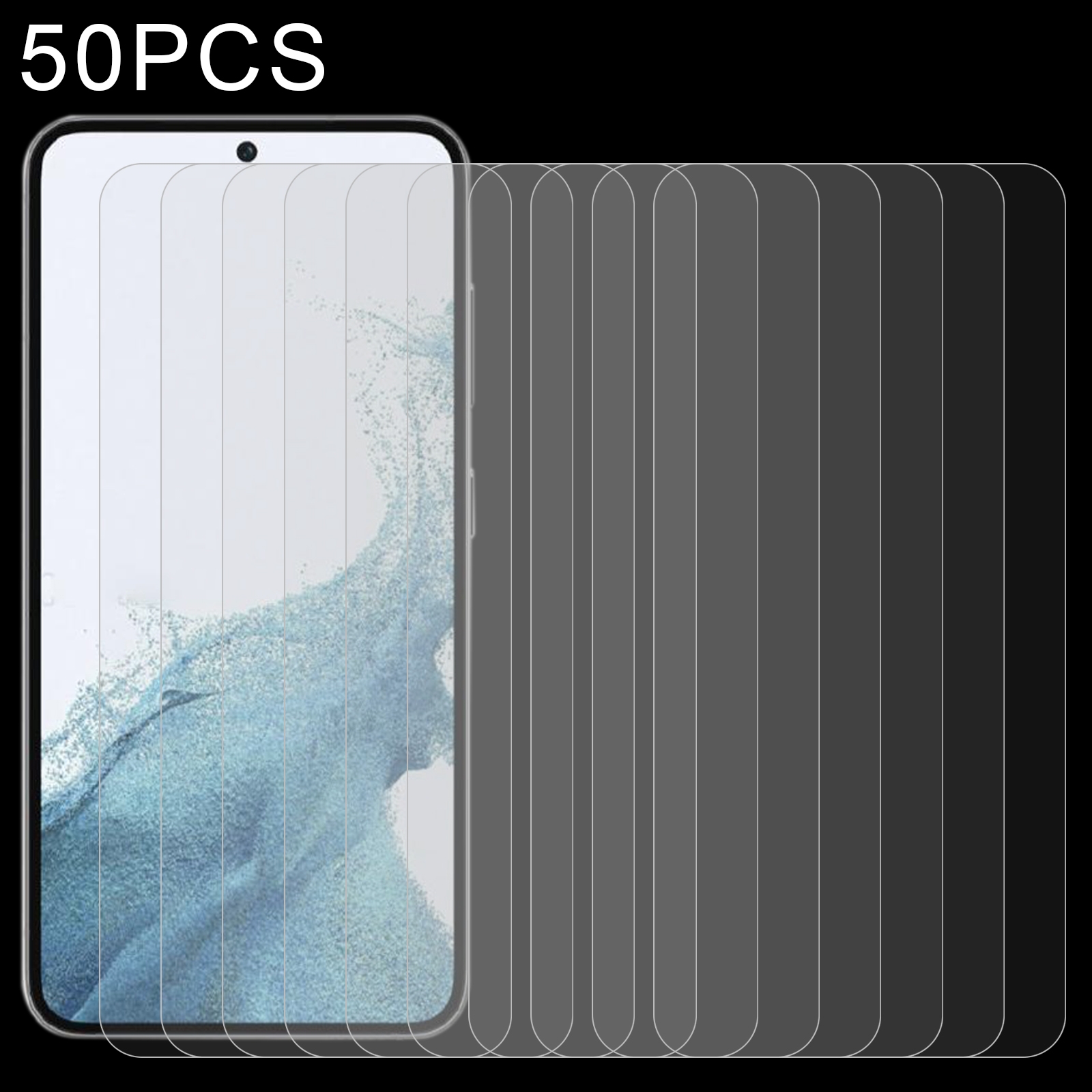 For Samsung Galaxy S23 5G 50pcs 0.26mm 9H 2.5D Tempered Glass Film, Fingerprint Unlocking Is Not Supported For Samsung Galaxy S23 5G 50pcs 0.26mm 9H 2.5D Tempered Glass Film, Fingerprint Unlocking Is Not Supported