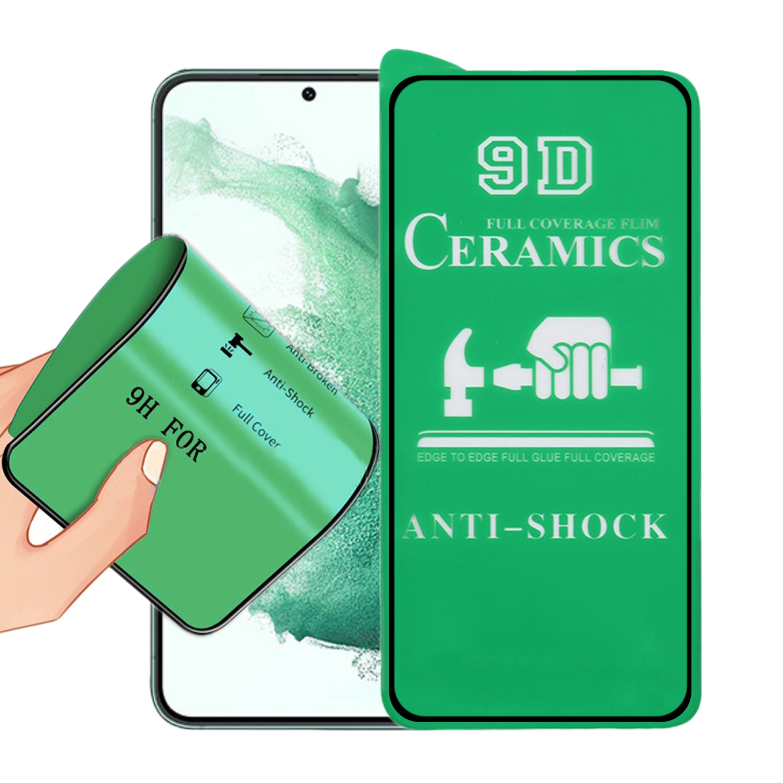 For Samsung Galaxy S23+ 5G 9D Full Screen Full Glue Ceramic Film