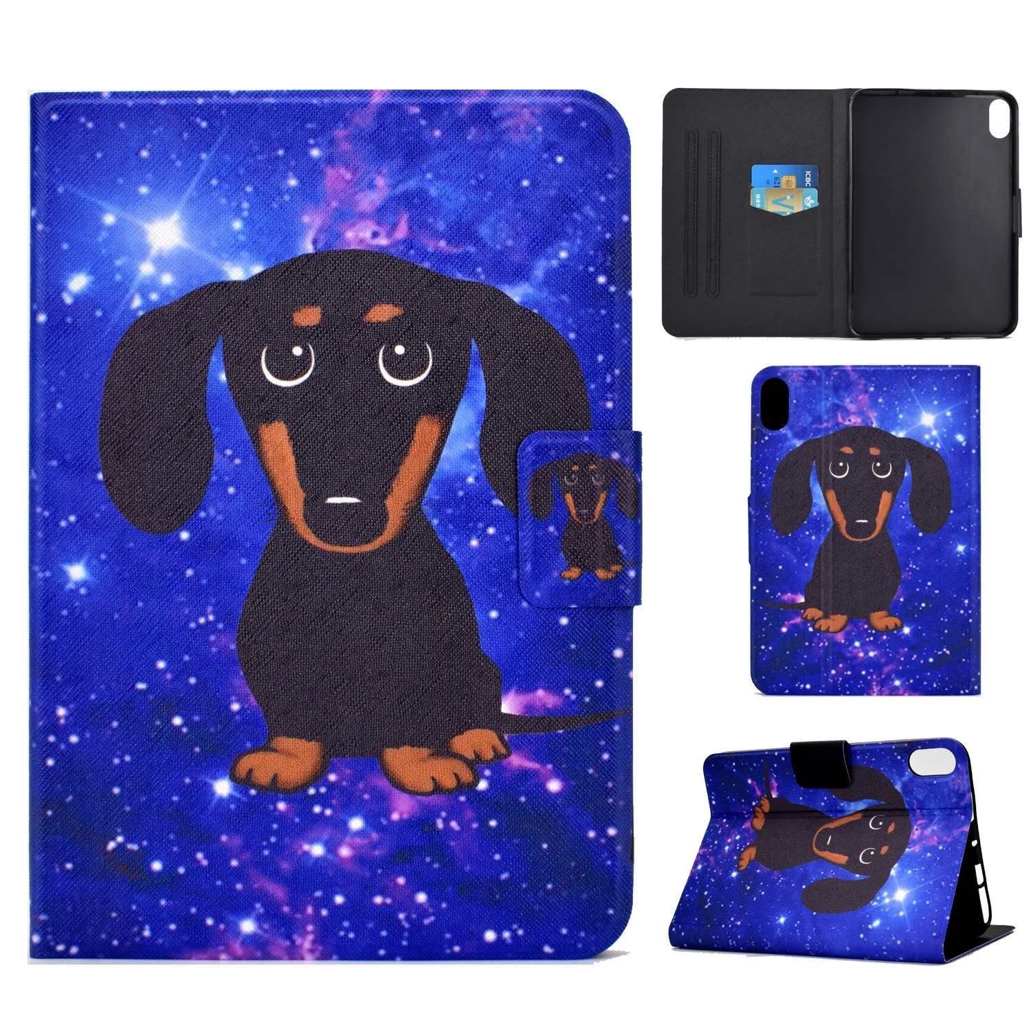 For iPad 10th Gen 10.9 2022 Electric Pressed Colored Drawing Smart Leather Tablet Case(Little Black Dog) For iPad 10th Gen 10.9 2022 Electric Pressed Colored Drawing Smart Leather Tablet Case(Little Black Dog)