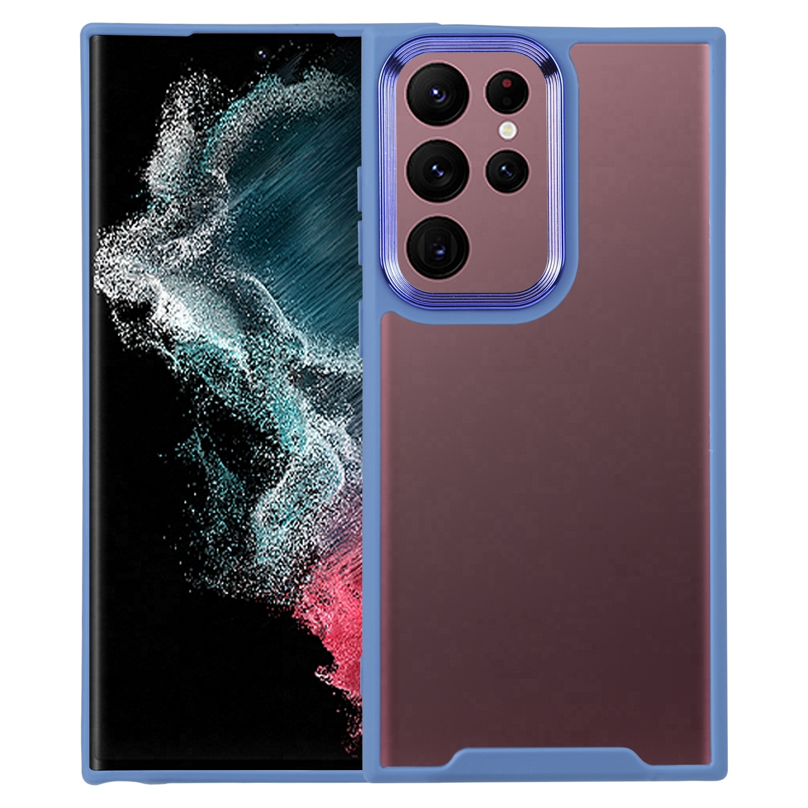 For Samsung Galaxy S23+ 5G Electroplating Hawkeye Phone Case(Blue) For Samsung Galaxy S23+ 5G Electroplating Hawkeye Phone Case(Blue)
