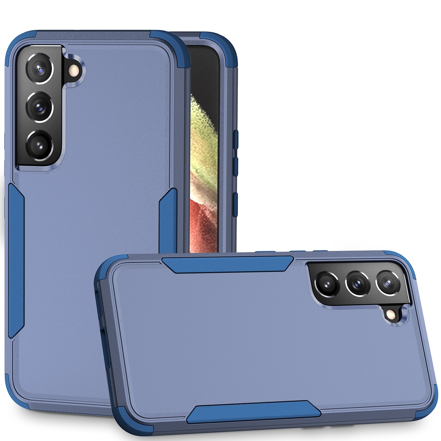 For Samsung Galaxy S23 5G TPU + PC Shockproof Phone Case(Royal Blue) For Samsung Galaxy S23 5G TPU + PC Shockproof Phone Case(Royal Blue)