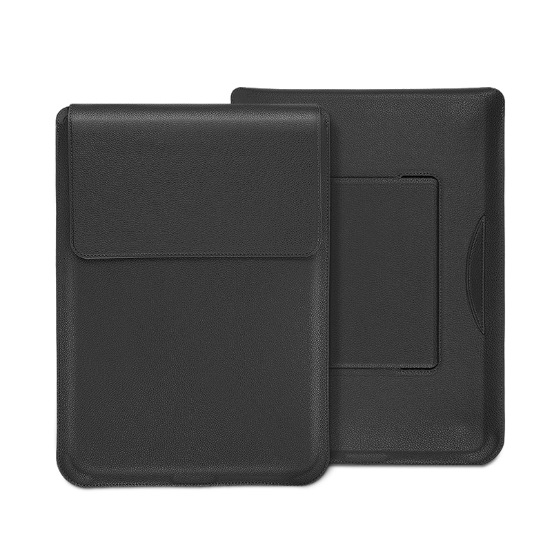 For MacBook 15 / 16 inch PU Leather 4 in 1 Laptop Bag with Functional Bracket(Black) For MacBook 15 / 16 inch PU Leather 4 in 1 Laptop Bag with Functional Bracket(Black)