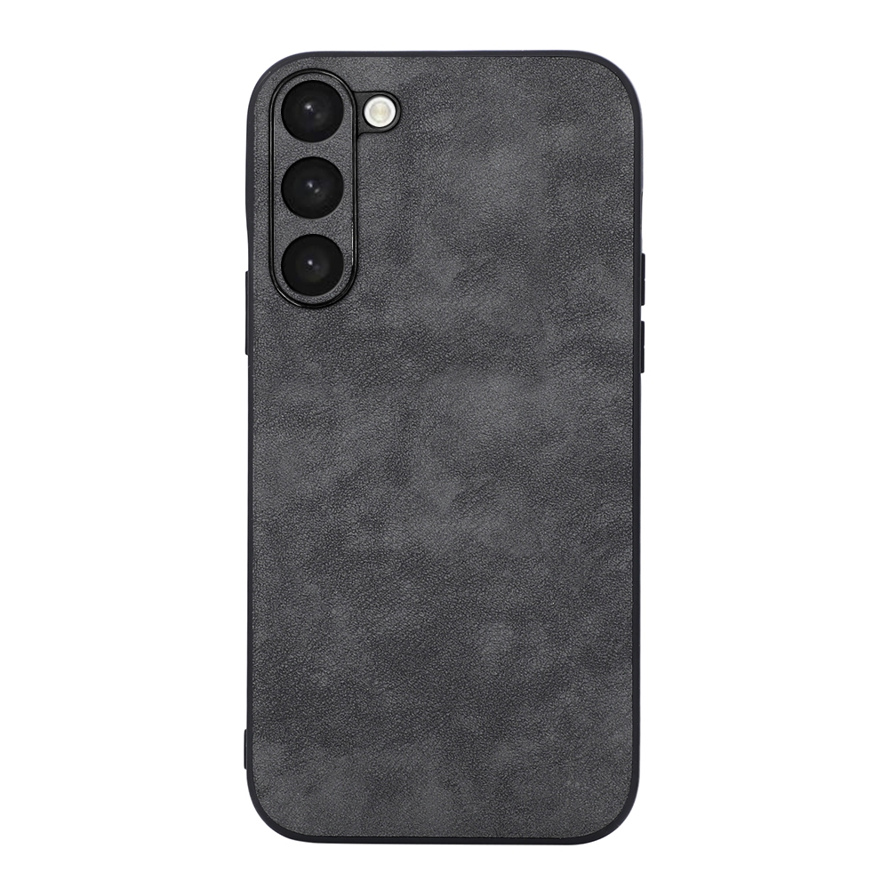 For Samsung Galaxy S23+ 5G Morocco Texture PU Phone Case(Black) For Samsung Galaxy S23+ 5G Morocco Texture PU Phone Case(Black)