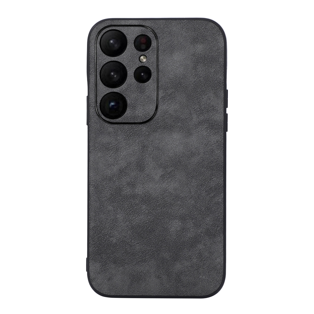 For Samsung Galaxy S23 Ultra 5G Morocco Texture PU Phone Case(Black) For Samsung Galaxy S23 Ultra 5G Morocco Texture PU Phone Case(Black)