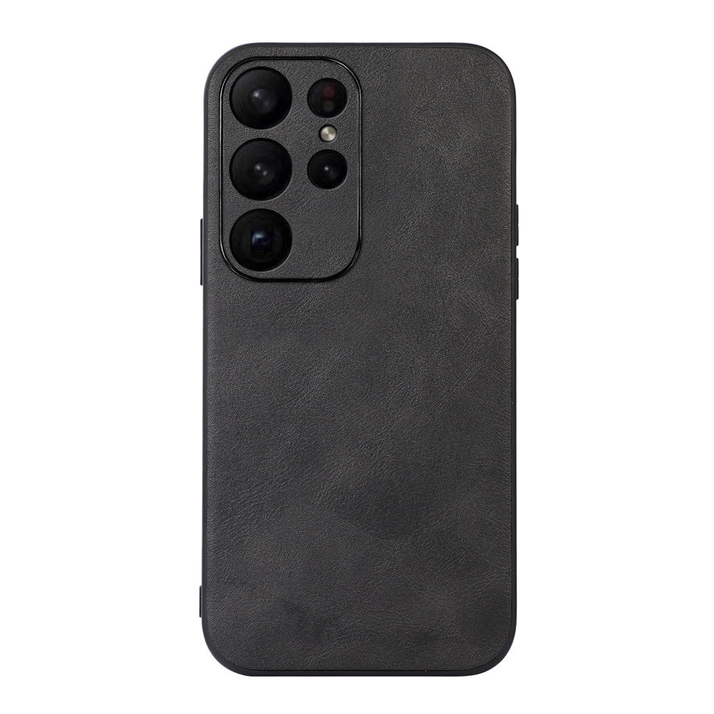 For Samsung Galaxy S23 Ultra 5G Cowhide Texture PU Phone Case(Black) For Samsung Galaxy S23 Ultra 5G Cowhide Texture PU Phone Case(Black)