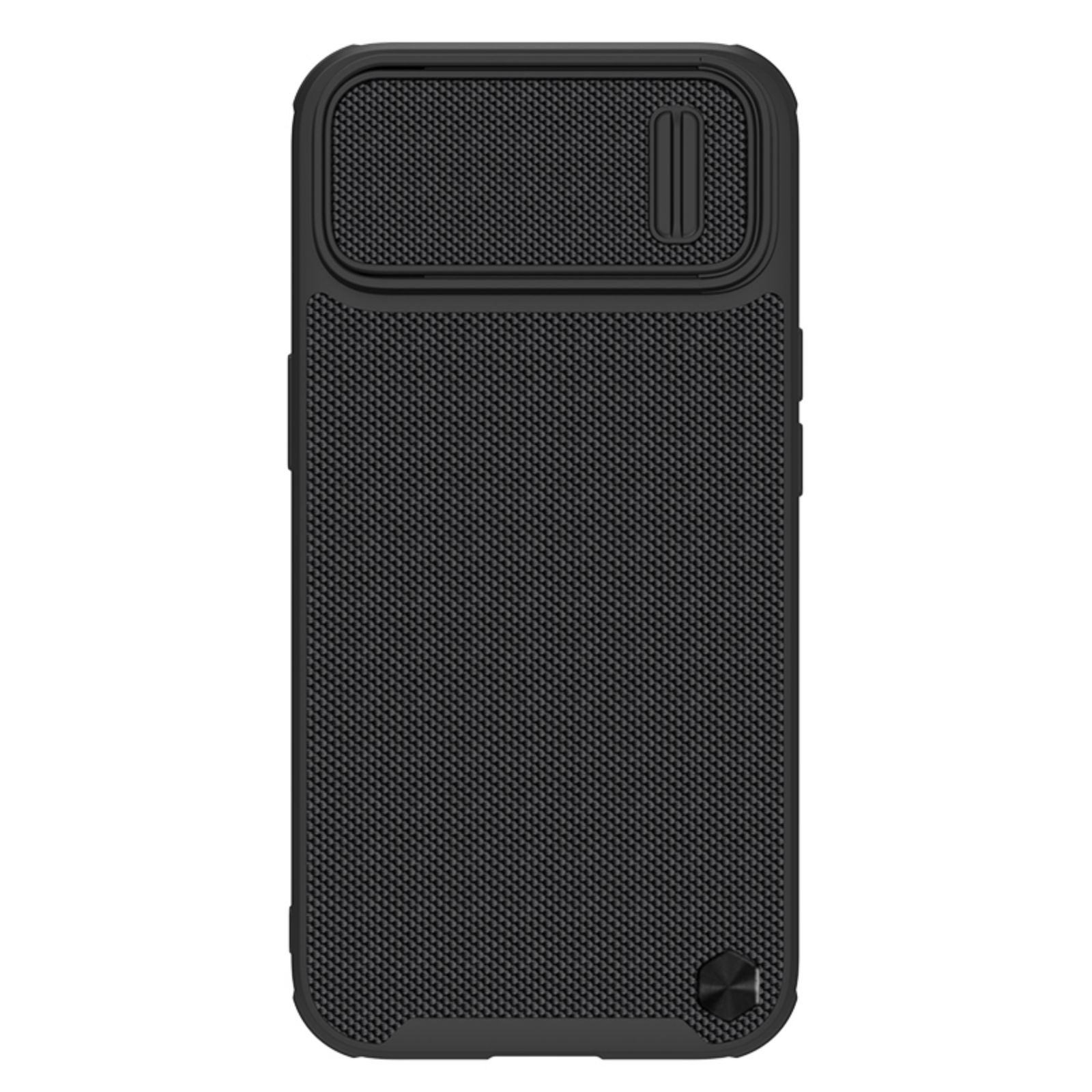 For iPhone 14 Plus NILLKIN Texture MagSafe Camshield PC + TPU Phone Case(Black) For iPhone 14 Plus NILLKIN Texture MagSafe Camshield PC + TPU Phone Case(Black)
