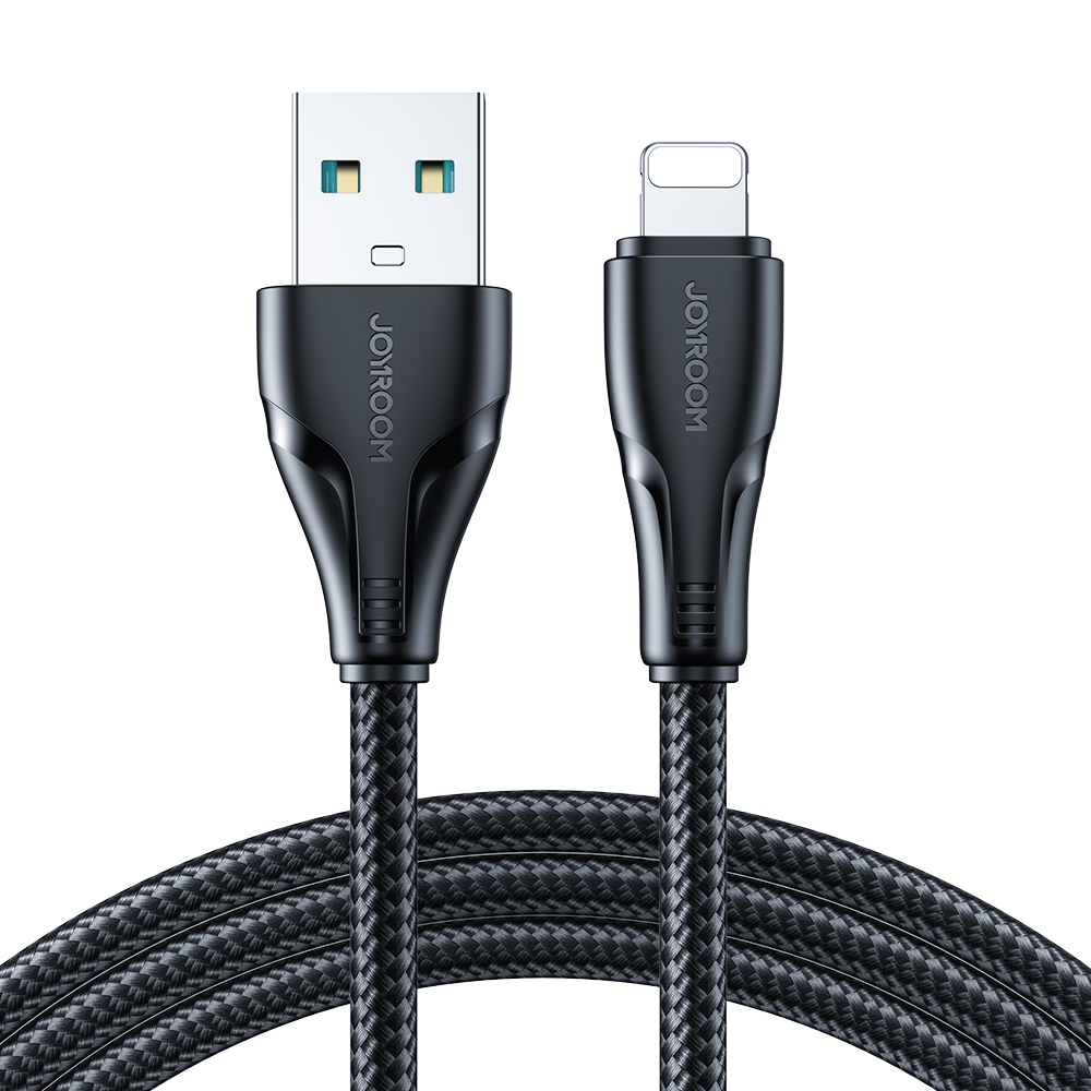 JOYROOM 2.4A USB to 8 Pin Surpass Series Fast Charging Data Cable, Length:2m(Black) JOYROOM 2.4A USB to 8 Pin Surpass Series Fast Charging Data Cable, Length:2m(Black)