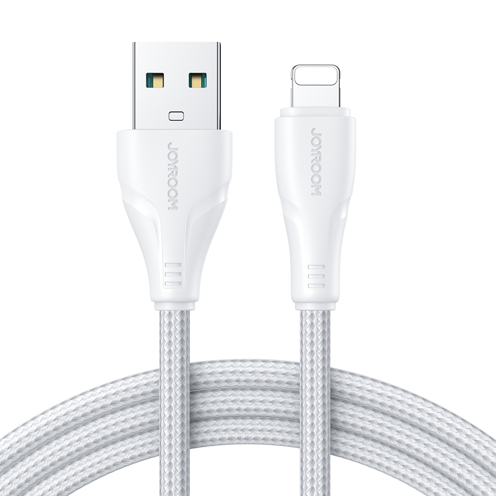 JOYROOM 2.4A USB to 8 Pin Surpass Series Fast Charging Data Cable, Length:3m(White) JOYROOM 2.4A USB to 8 Pin Surpass Series Fast Charging Data Cable, Length:3m(White)