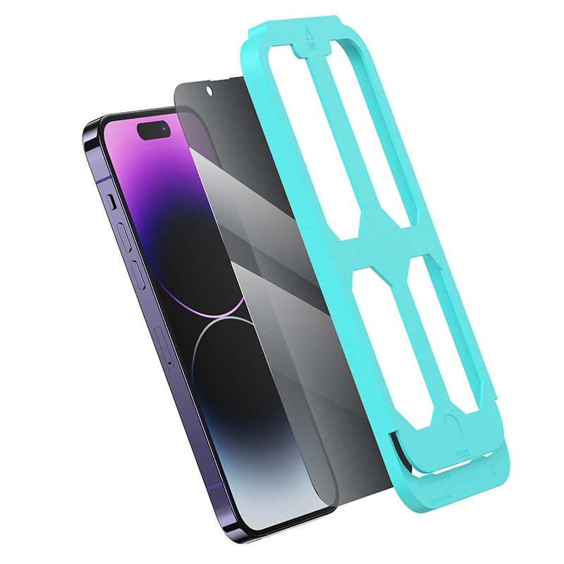For iPhone 14 Pro Max USAMS US-BH836 Anti-peeping Full Screen Tempered Glass with Installation Tool For iPhone 14 Pro Max USAMS US-BH836 Anti-peeping Full Screen Tempered Glass with Installation Tool