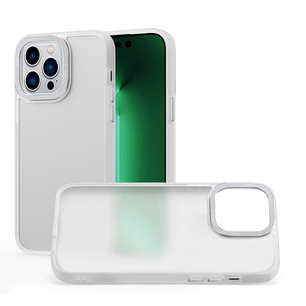 For iPhone 14 Skin Feel PC Shockproof Protective Phone Case(White) For iPhone 14 Skin Feel PC Shockproof Protective Phone Case(White)