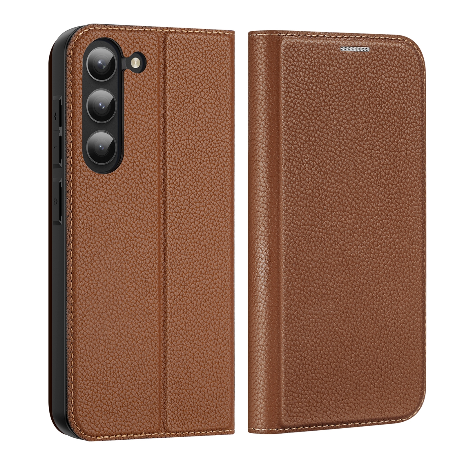 For Samsung Galaxy S23 5G DUX DUCIS Skin X2 Series Horizontal Flip Leather Phone Case(Brown) For Samsung Galaxy S23 5G DUX DUCIS Skin X2 Series Horizontal Flip Leather Phone Case(Brown)