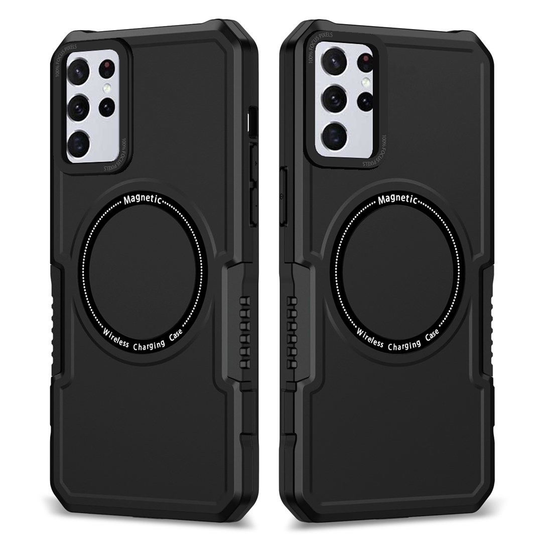 For Samsung Galaxy S23+ 5G MagSafe Shockproof Armor Phone Case(Black) For Samsung Galaxy S23+ 5G MagSafe Shockproof Armor Phone Case(Black)