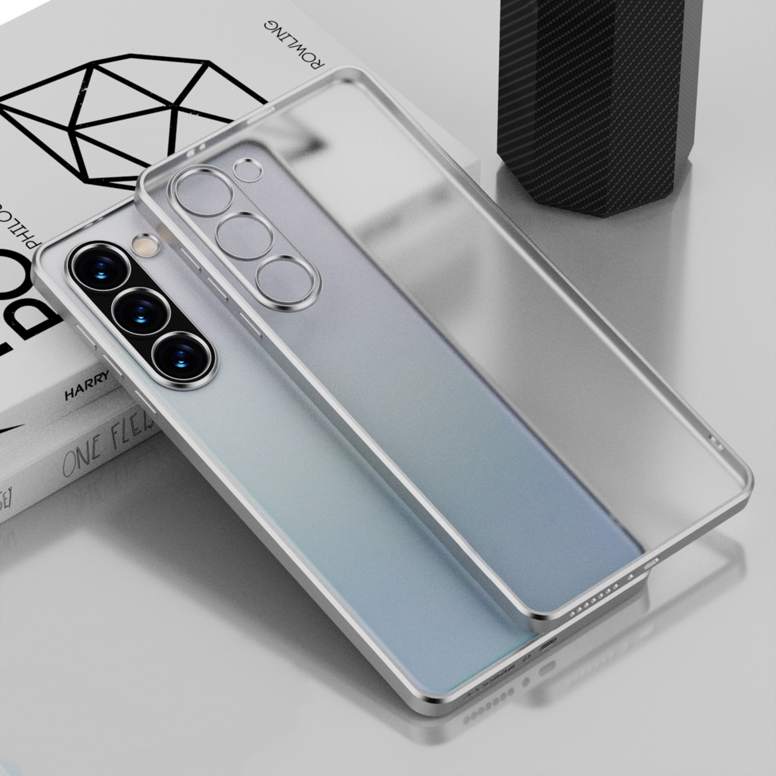 For Samsung Galaxy S23+ 5G Electroplated Frosted Phone Case(Silver) For Samsung Galaxy S23+ 5G Electroplated Frosted Phone Case(Silver)