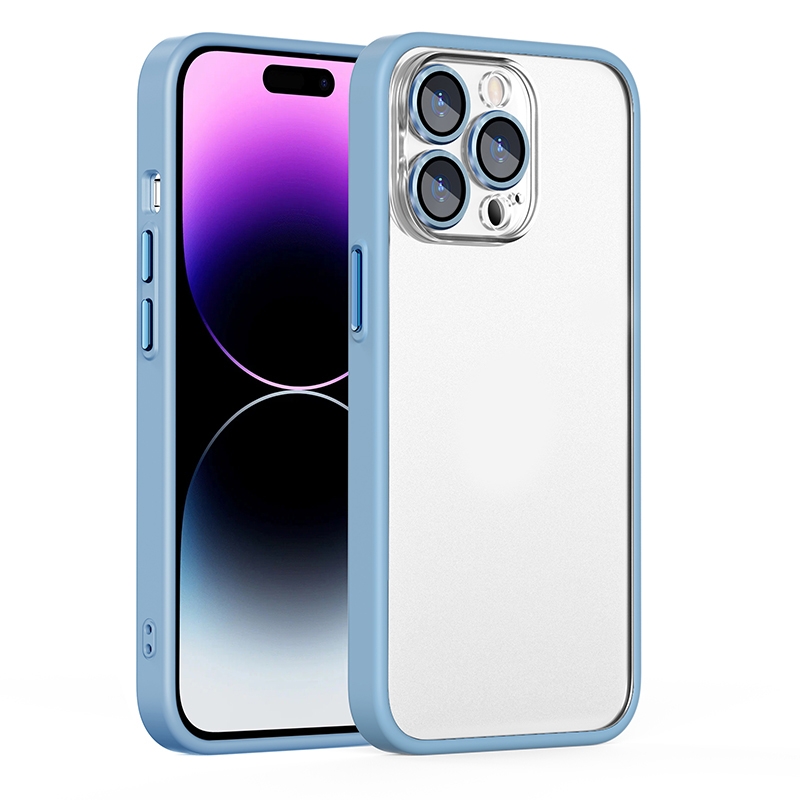 For iPhone 12 Pro Cat Eyes Metal Camera Lens Shockproof Protective Phone Case(Sierra Blue) For iPhone 12 Pro Cat Eyes Metal Camera Lens Shockproof Protective Phone Case(Sierra Blue)