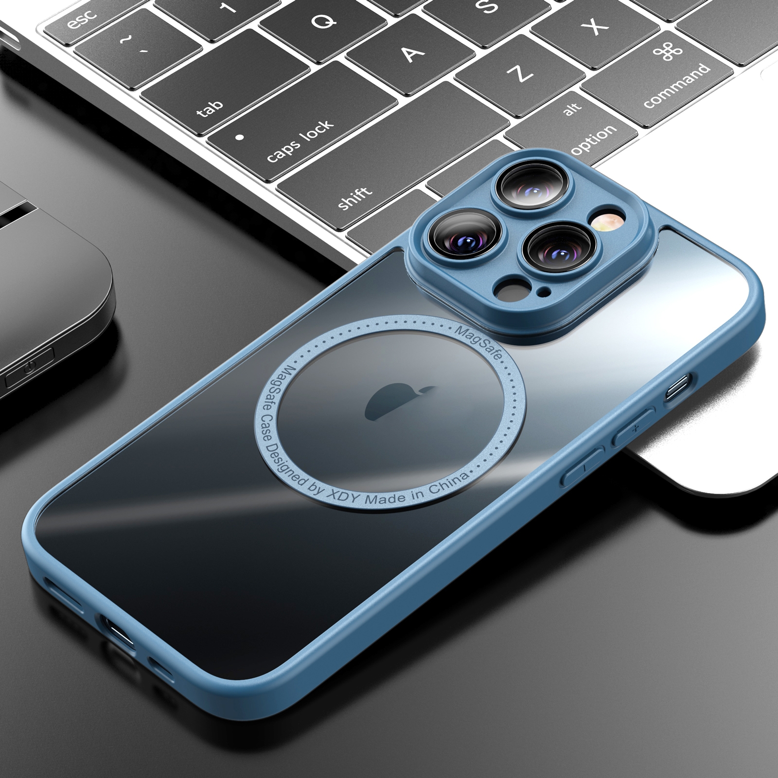 For iPhone 14 Pro Max Skyship TPU Soft Magsafe Phone Case(Navy Blue) For iPhone 14 Pro Max Skyship TPU Soft Magsafe Phone Case(Navy Blue)