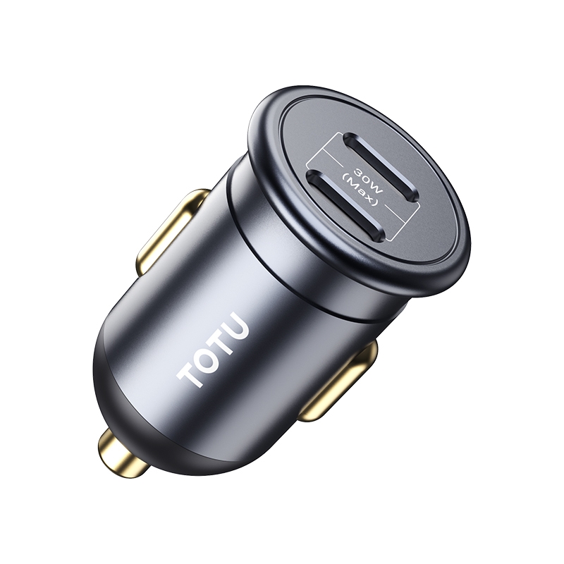 TOTUDESIGN 30W Car Fast Charging, Interface:USB-C / Type-C + USB-C / Type-C TOTUDESIGN 30W Car Fast Charging, Interface:USB-C / Type-C + USB-C / Type-C