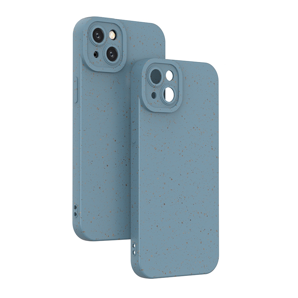 For iPhone 14 Wheat Straw Degradable Phone Case(Blue) For iPhone 14 Wheat Straw Degradable Phone Case(Blue)