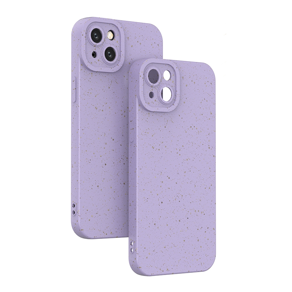 For iPhone 14 Plus Wheat Straw Degradable Phone Case(Purple) For iPhone 14 Plus Wheat Straw Degradable Phone Case(Purple)