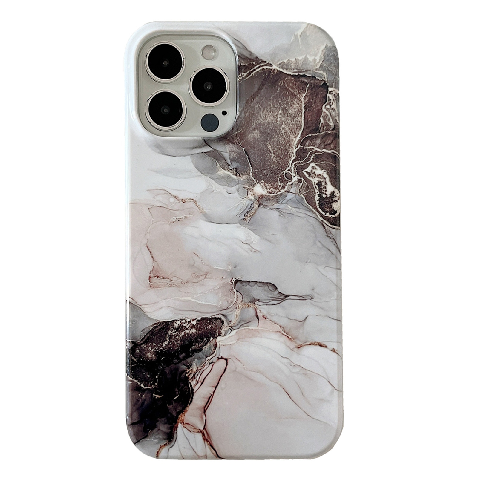 For iPhone 13 Pro 2 in 1 Detachable Marble Pattern Phone Case(Black White) For iPhone 13 Pro 2 in 1 Detachable Marble Pattern Phone Case(Black White)