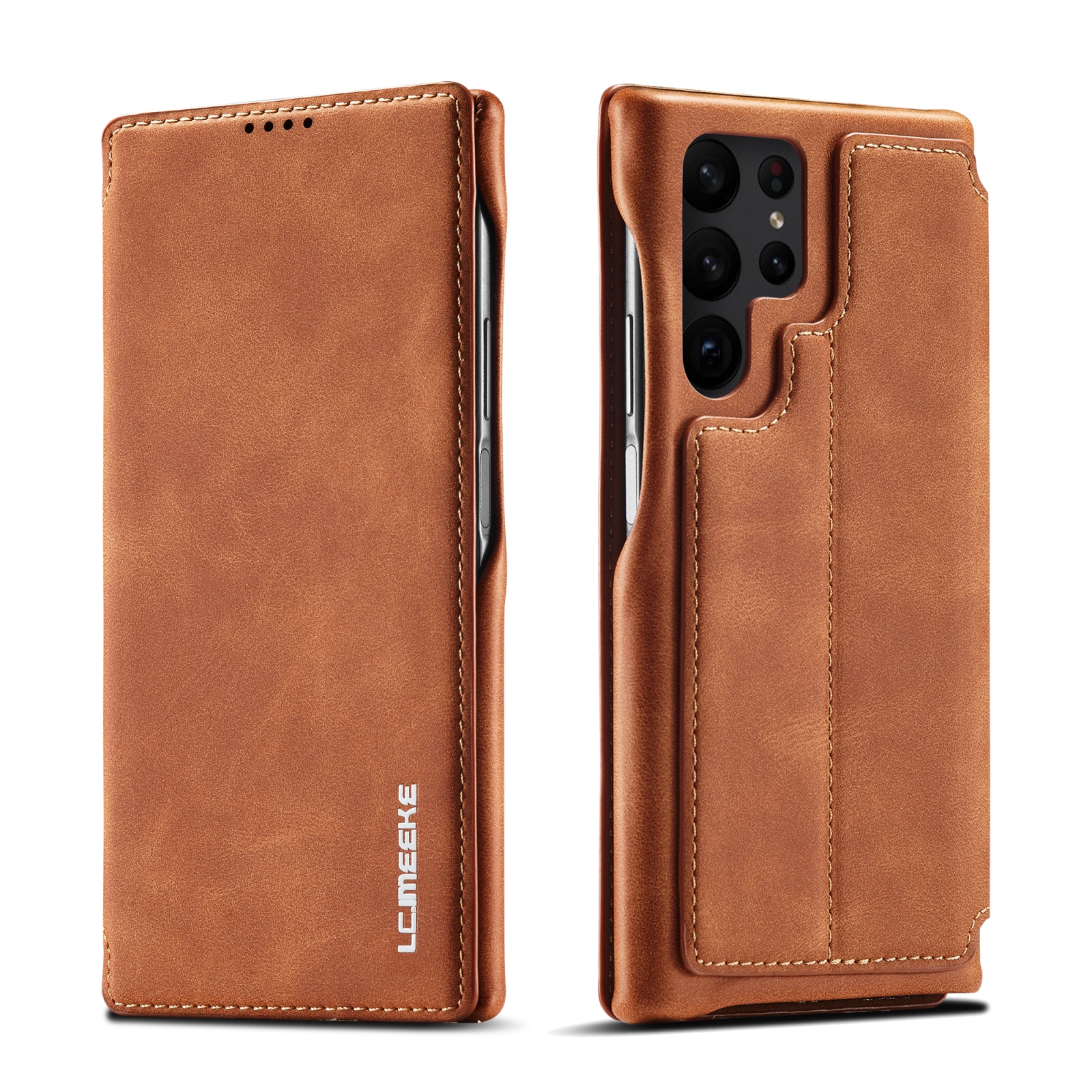 For Samsung Galaxy S23 Ultra 5G LC.IMEEKE Hon Ancient Series Horizontal Flip Leather Phone Case(Brown) For Samsung Galaxy S23 Ultra 5G LC.IMEEKE Hon Ancient Series Horizontal Flip Leather Phone Case(Brown)