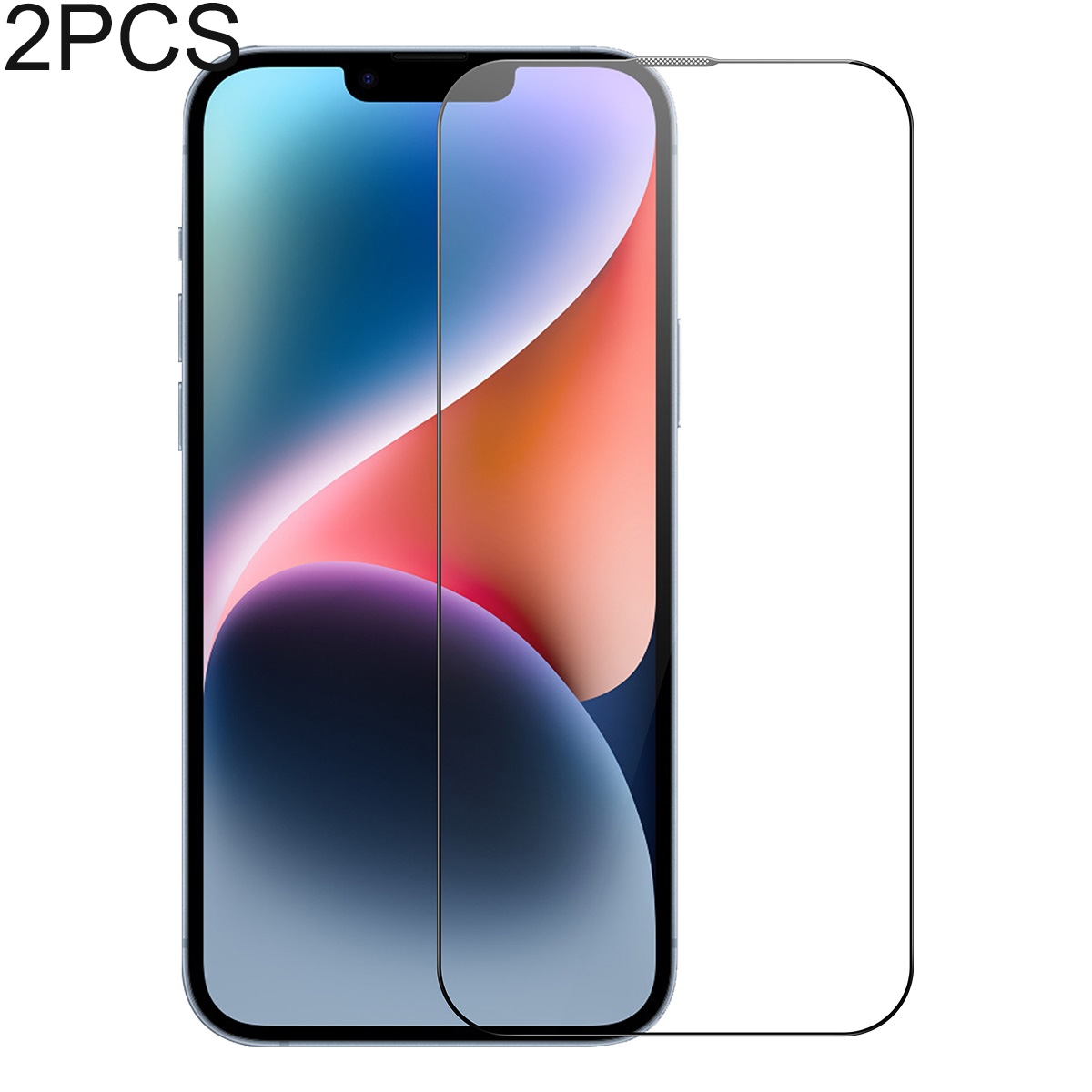 For iPhone 14 Plus / 13 Pro Max 2pcs Baseus 0.3mm Glare Repelling Full-Coverage HD Tempered Glass Screen Protector