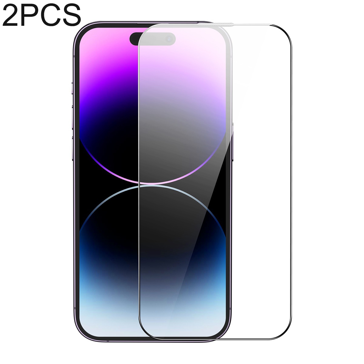 For iPhone 14 Pro 2pcs Baseus 0.3mm Glare Repelling Full-Coverage HD Tempered Glass Screen Protector For iPhone 14 Pro 2pcs Baseus 0.3mm Glare Repelling Full-Coverage HD Tempered Glass Screen Protector