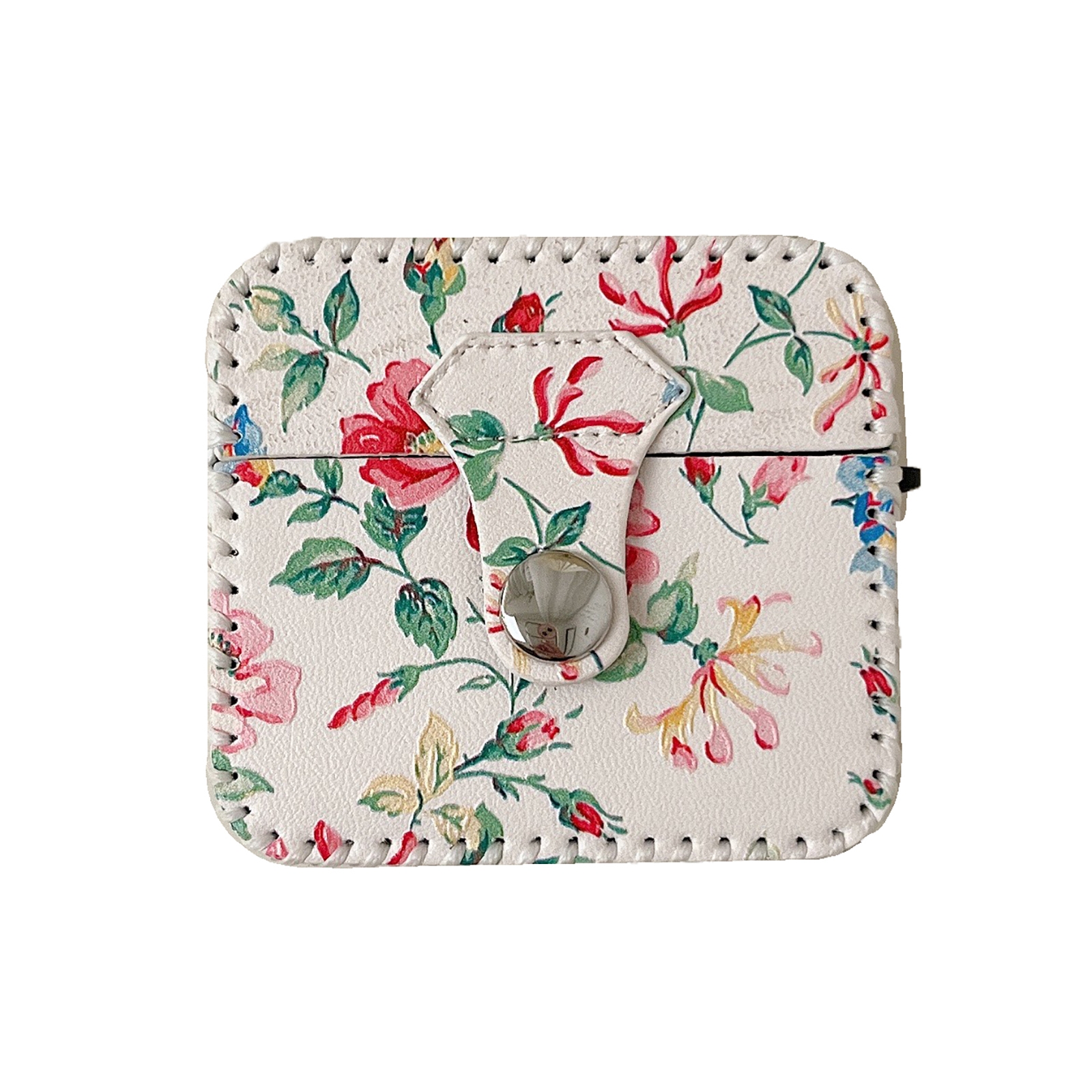For AirPods Pro 2 White Floral PU Leather Wireless Earphone Case For AirPods Pro 2 White Floral PU Leather Wireless Earphone Case