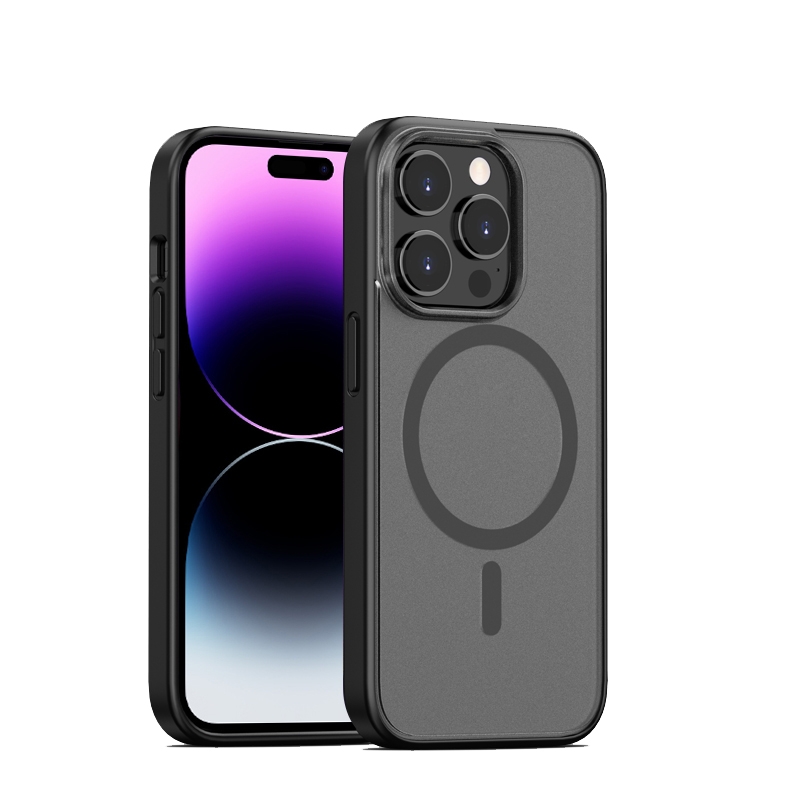 For iPhone 14 Pro Skin Feel Frosted Magsafe Phone Case(Black) For iPhone 14 Pro Skin Feel Frosted Magsafe Phone Case(Black)