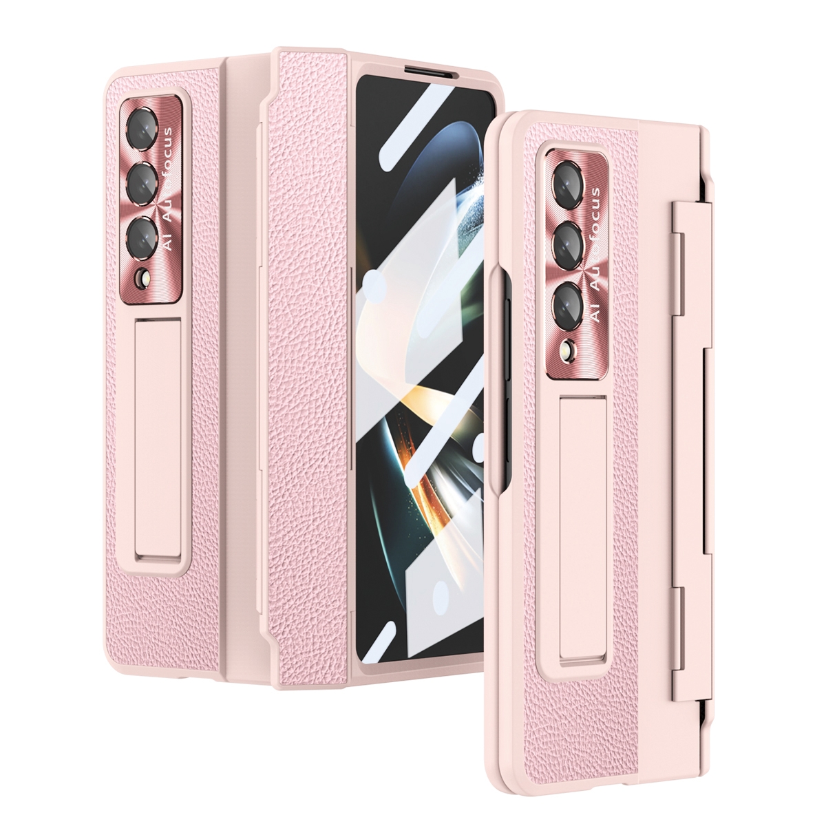For Samsung Galaxy Z Fold4 Integrated Full Coverage Phone Case with Hinge(Pink) For Samsung Galaxy Z Fold4 Integrated Full Coverage Phone Case with Hinge(Pink)