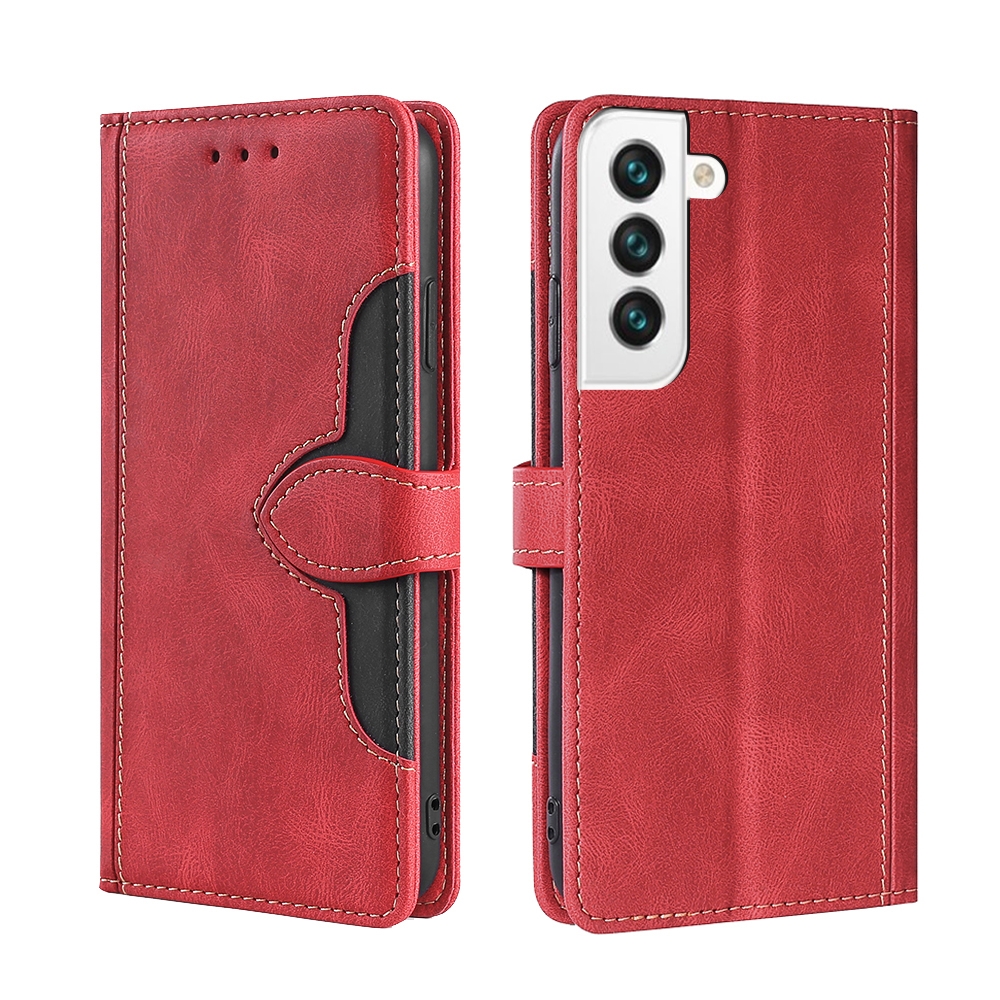 For Samsung Galaxy S23+ 5G Skin Feel Magnetic Buckle Leather Phone Case(Red) For Samsung Galaxy S23+ 5G Skin Feel Magnetic Buckle Leather Phone Case(Red)