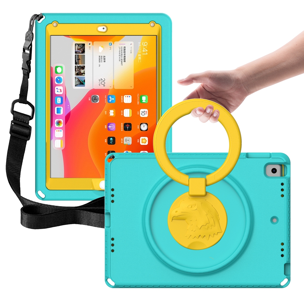 For iPad 5 / 7 / 6 / 8 / 9 EVA + PC Shockproof Tablet Case with Waterproof Frame(Glacier Green) For iPad 5 / 7 / 6 / 8 / 9 EVA + PC Shockproof Tablet Case with Waterproof Frame(Glacier Green)