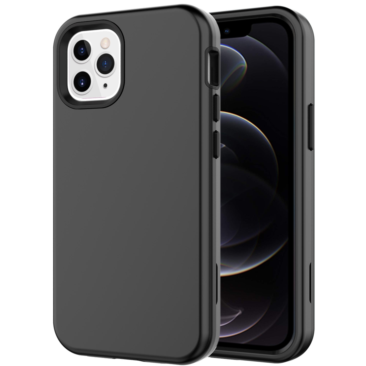For iPhone 14 Pro Shockproof PC + TPU Protective Phone Case(Black) For iPhone 14 Pro Shockproof PC + TPU Protective Phone Case(Black)