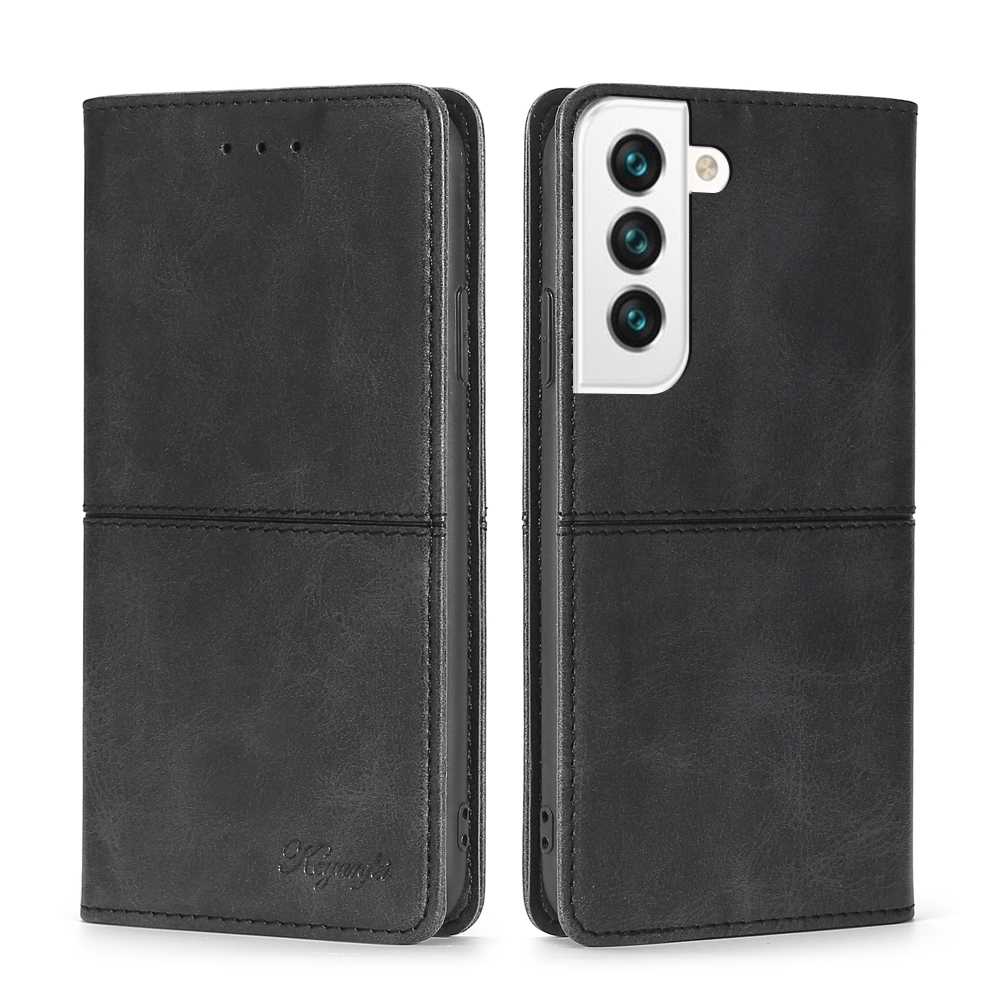 For Samsung Galaxy S23+ 5G Cow Texture Magnetic Horizontal Flip Leather Phone Case(Black) For Samsung Galaxy S23+ 5G Cow Texture Magnetic Horizontal Flip Leather Phone Case(Black)