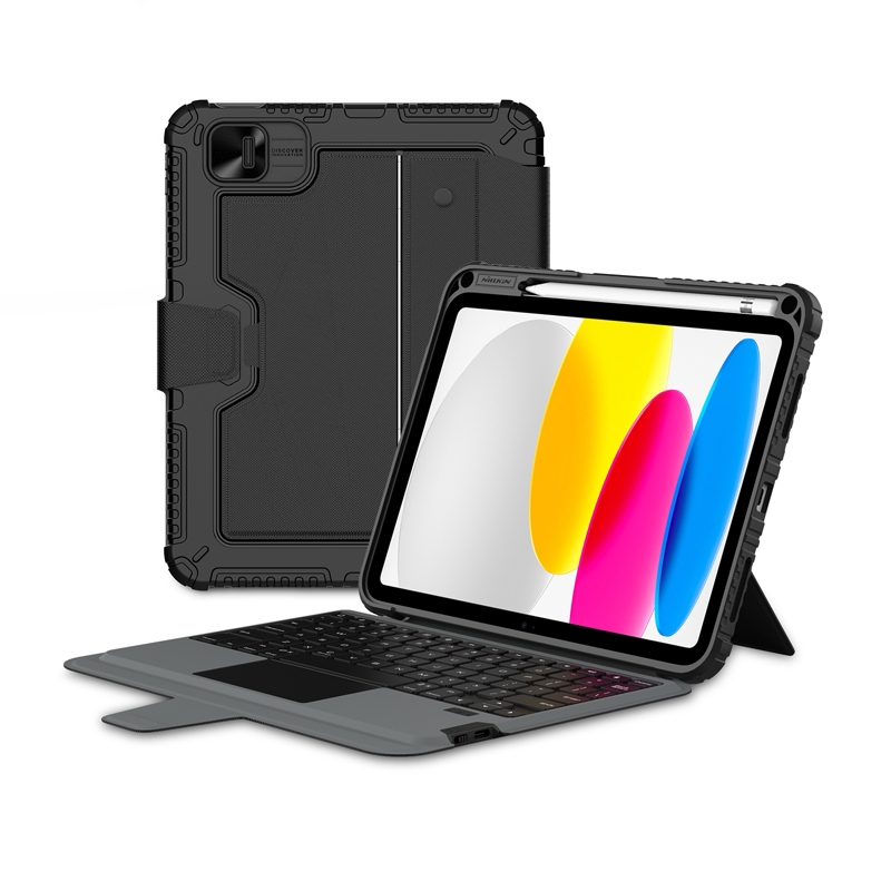 For iPad 10th Gen 10.9 2022 Nillkin Bumper Combo Keyboard Case