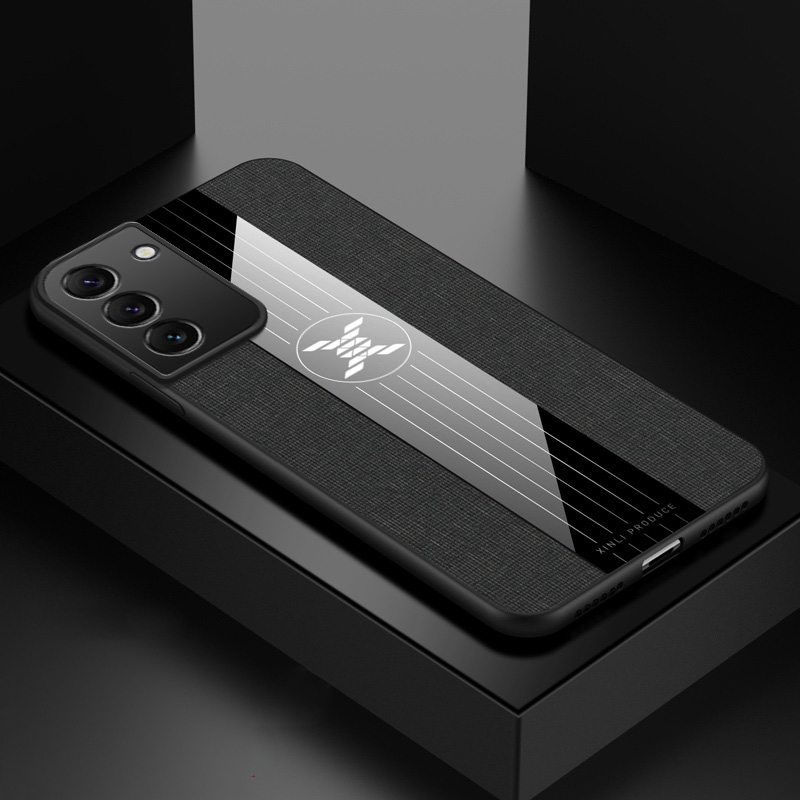 For Samsung Galaxy S22+ 5G XINLI Stitching Cloth Textue Shockproof TPU Phone Case(Black) For Samsung Galaxy S22+ 5G XINLI Stitching Cloth Textue Shockproof TPU Phone Case(Black)