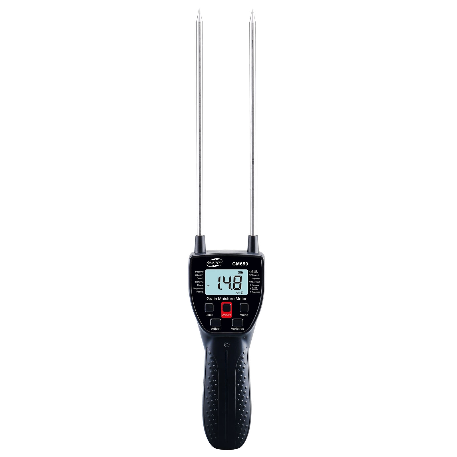 BENETECH GM650A Grain Moisture Meter, Battery Not Included