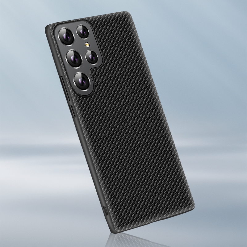 For Samsung Galaxy S23 Ultra 5G Carbon Fiber Texture Printing Phone Case(Black) For Samsung Galaxy S23 Ultra 5G Carbon Fiber Texture Printing Phone Case(Black)