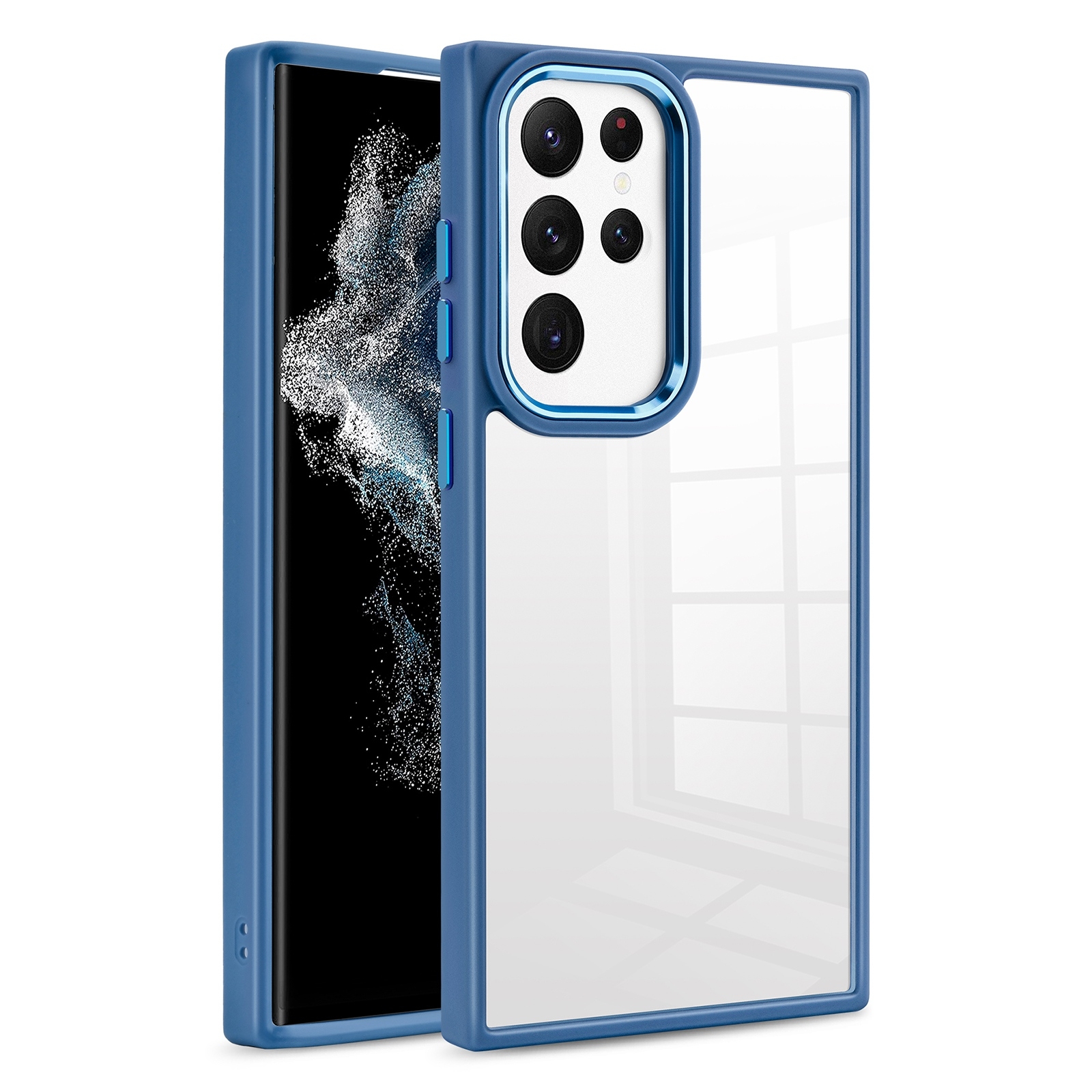 For Samsung Galaxy S23 Ultra 5G Clear Acrylic Soft TPU Phone Case(Sierra Blue) For Samsung Galaxy S23 Ultra 5G Clear Acrylic Soft TPU Phone Case(Sierra Blue)