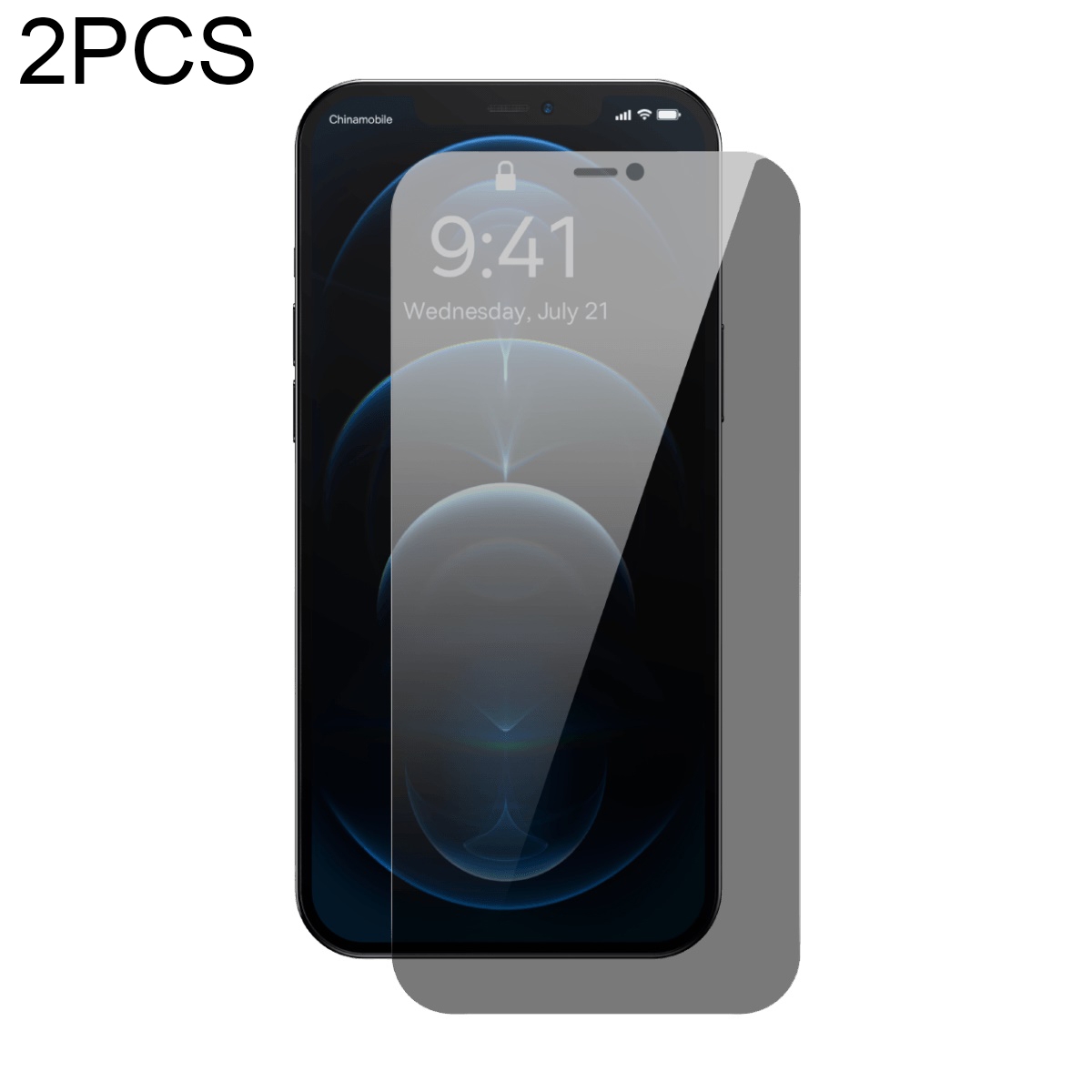 For iPhone 12 Pro Max 2pcs Baseus 0.3mm Crystal Peep-proof Explosion-proof Tempered Glass Film For iPhone 12 Pro Max 2pcs Baseus 0.3mm Crystal Peep-proof Explosion-proof Tempered Glass Film
